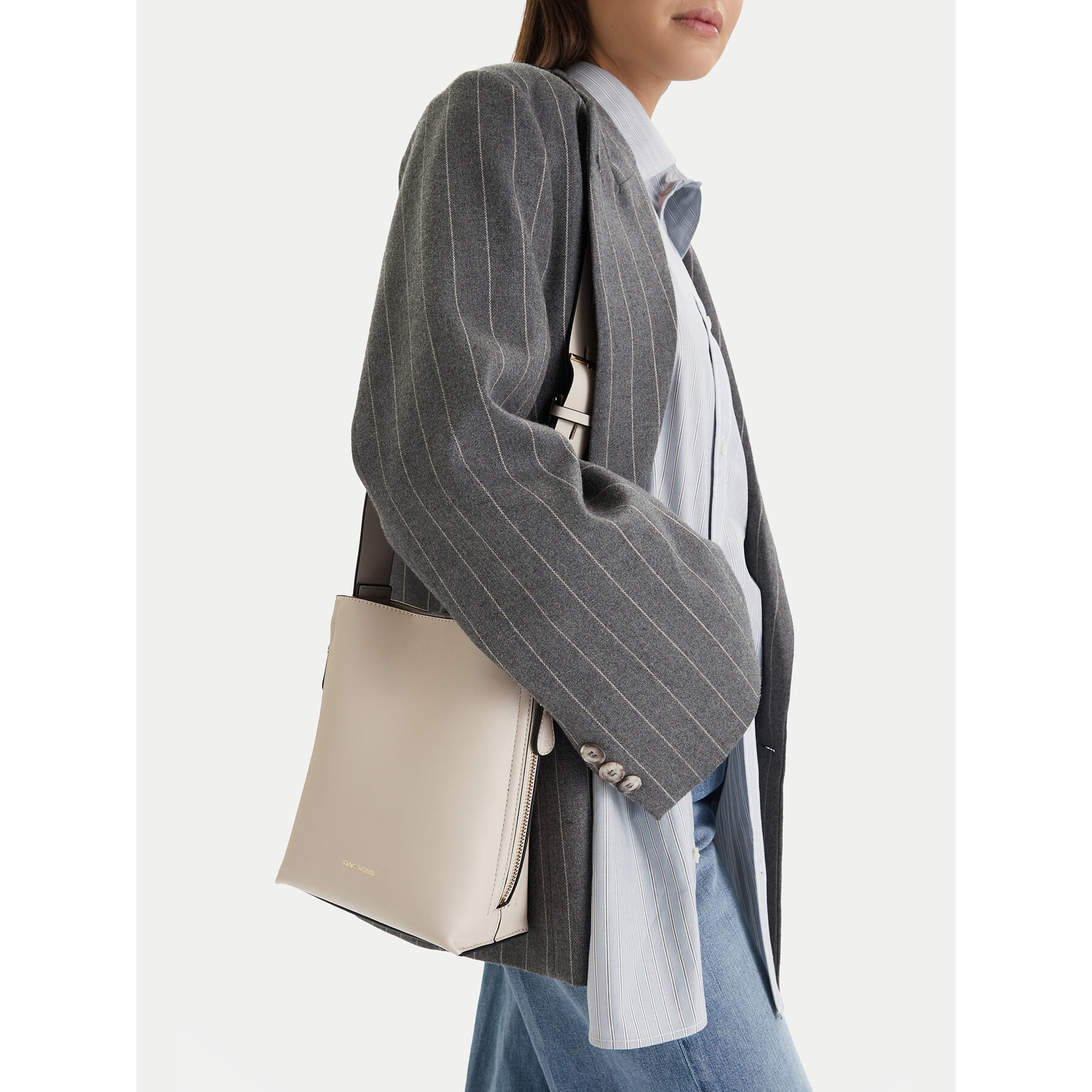 Дамска чанта GINO ROSSI EO-LX9952 Бежов