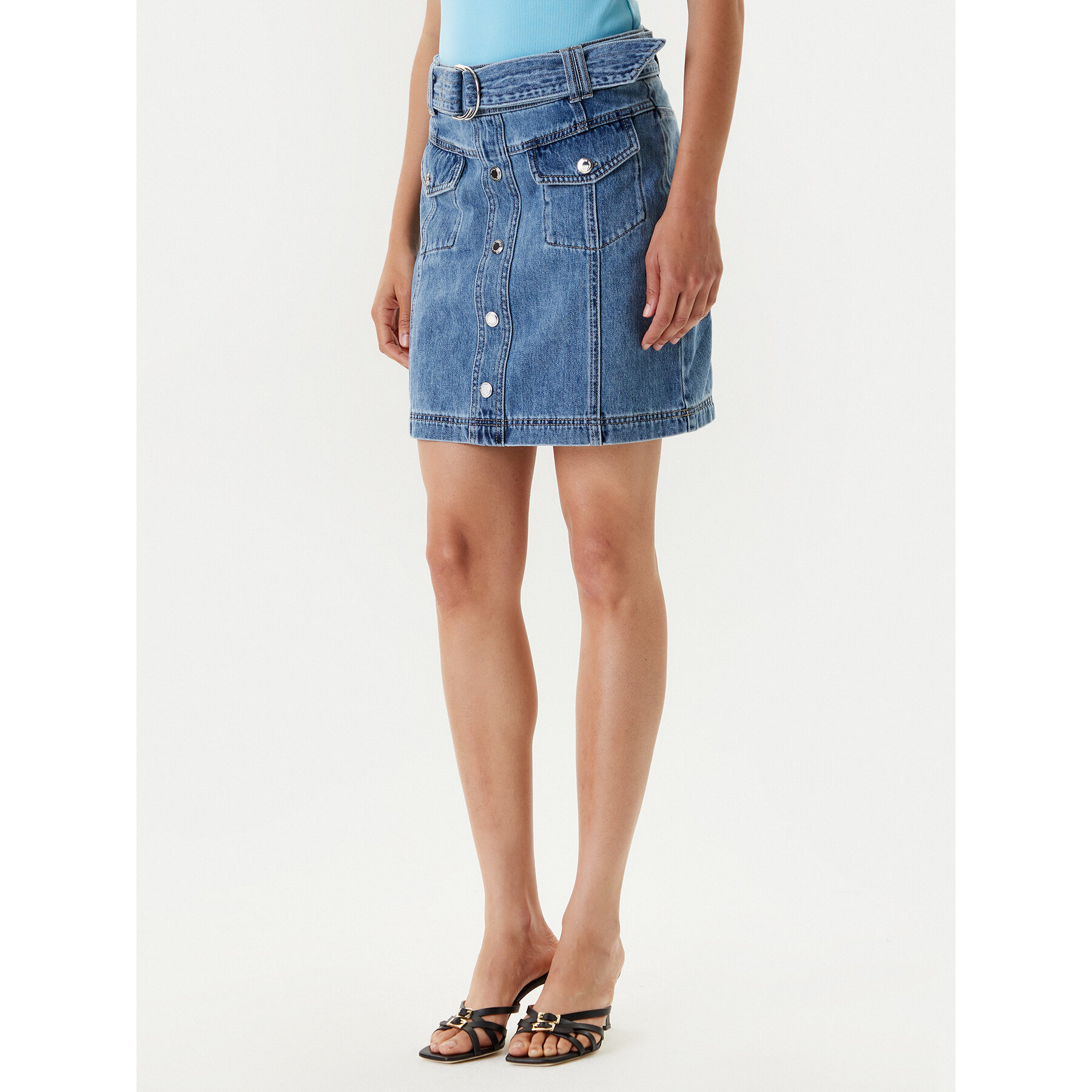 Morgan Jeansrock 251-JOLAM Blau Regular Fit