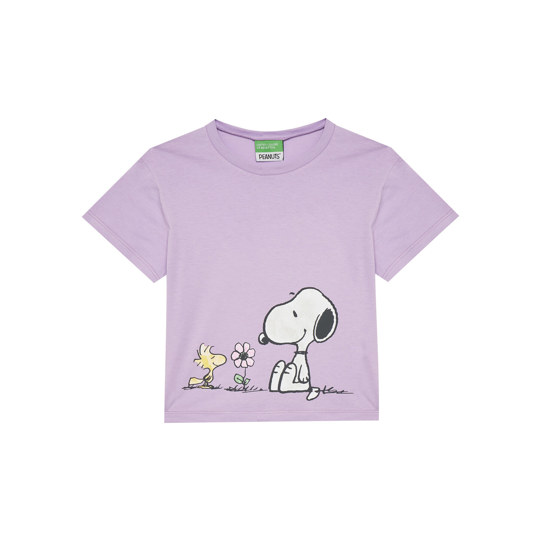 United Colors Of Benetton Póló 3X1SG10I9 Lila Regular Fit