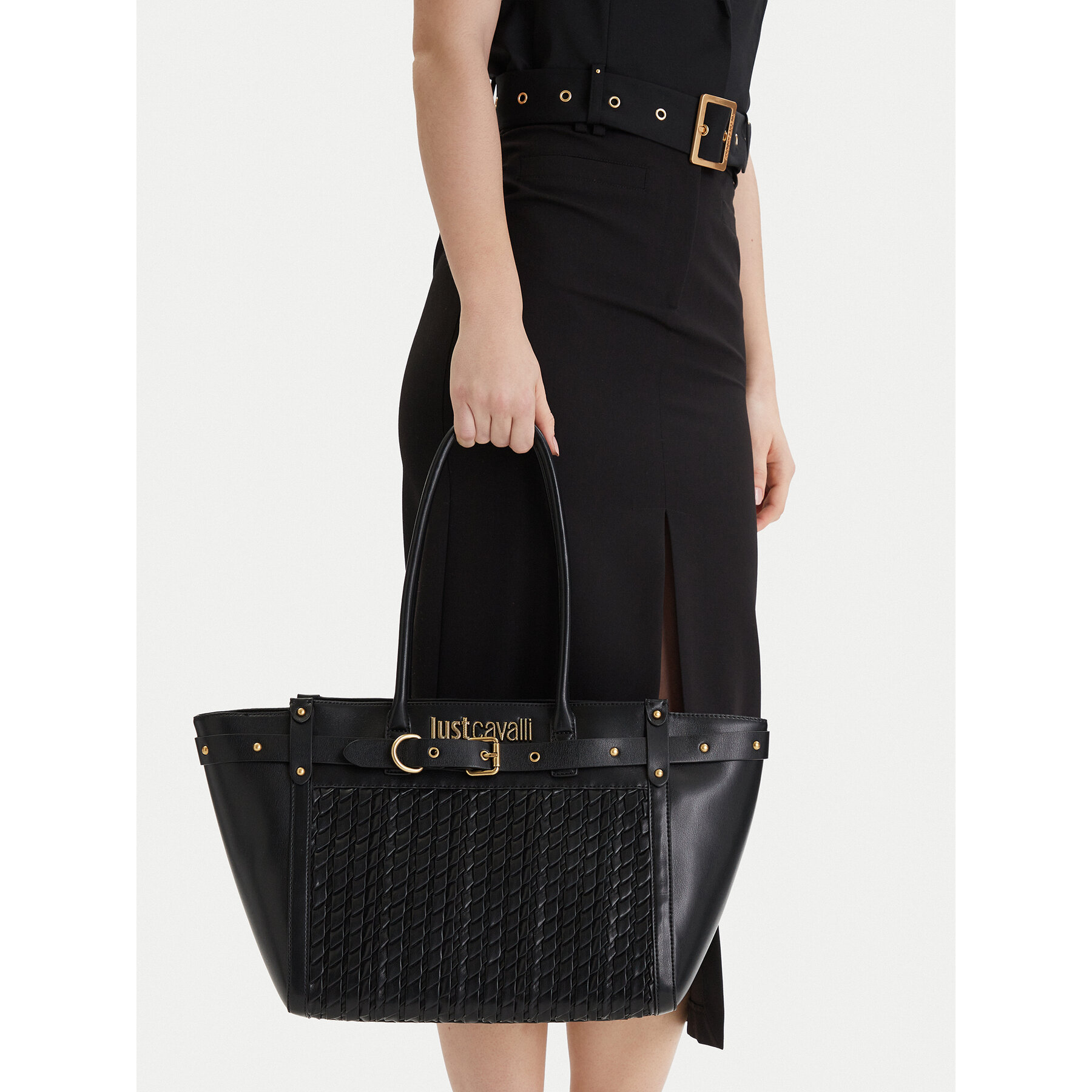 Geantă Just Cavalli 80RA4BG1 ZSD90 Negru