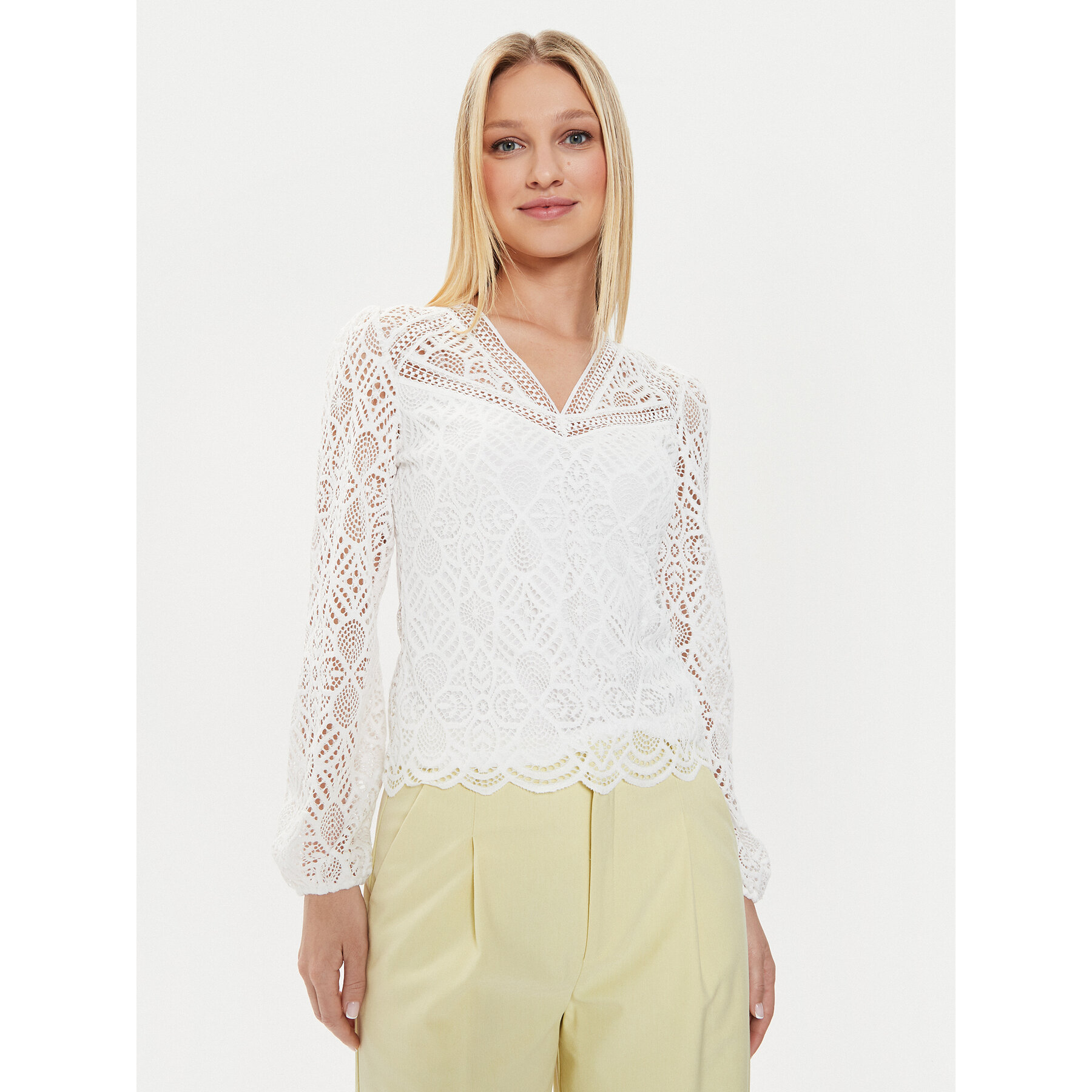 Morgan Bluse 241-TOULI Écru Regular Fit