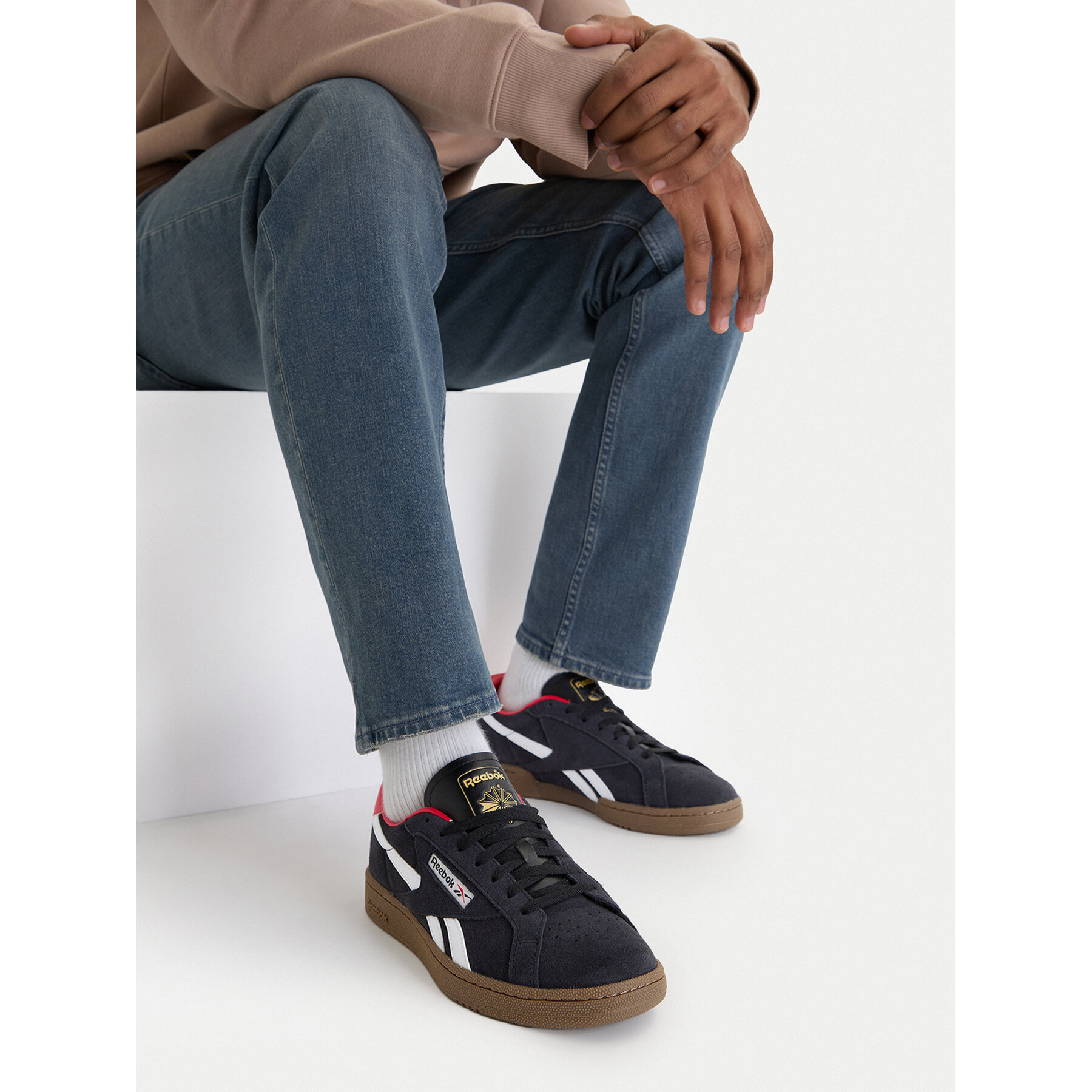 Sneakersy Reebok EO-CLUB C GROUNDS UK 100256208 Čierna