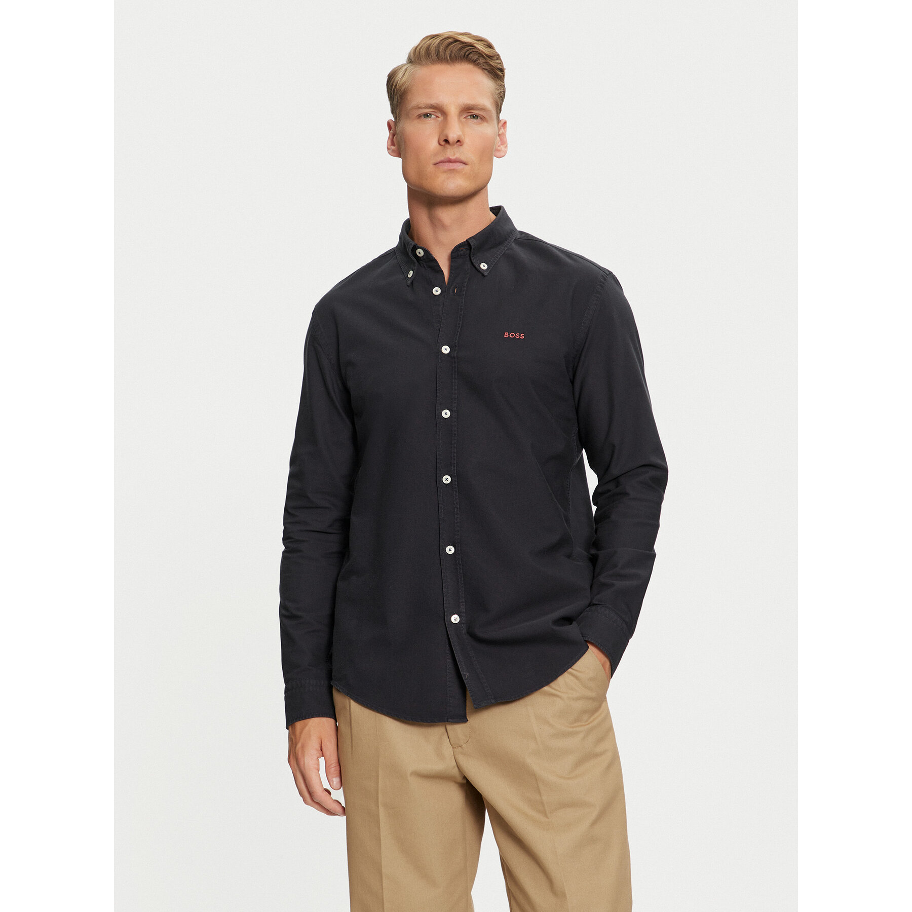 Boss Hemd H-Roan 50521996 Dunkelblau Slim Fit