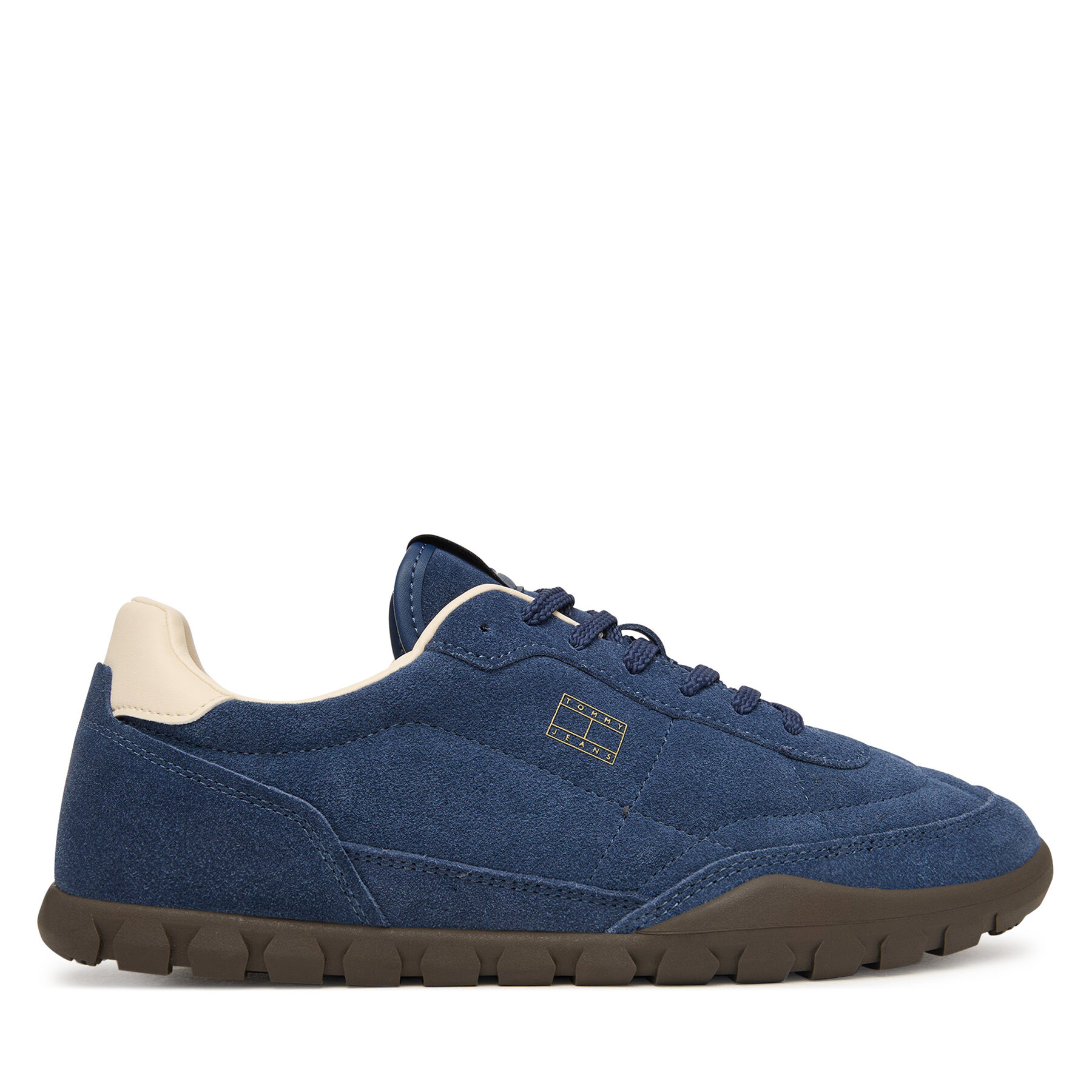 Superge Tommy Jeans Tommy Jeans Low Suede Runner EM0EM01800 Mornarsko modra