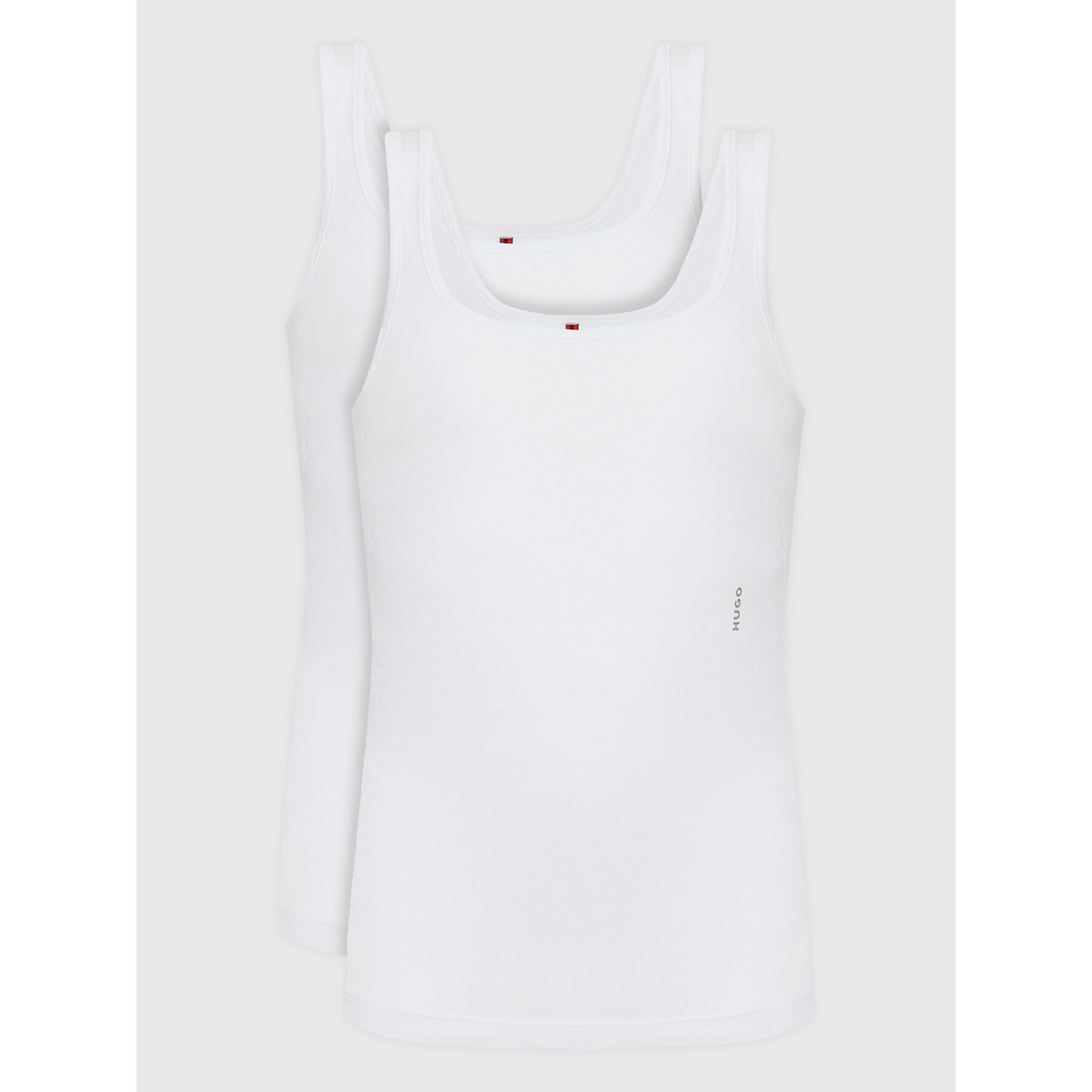 HUGO Σετ τοπ 50469682 Λευκό Regular Fit