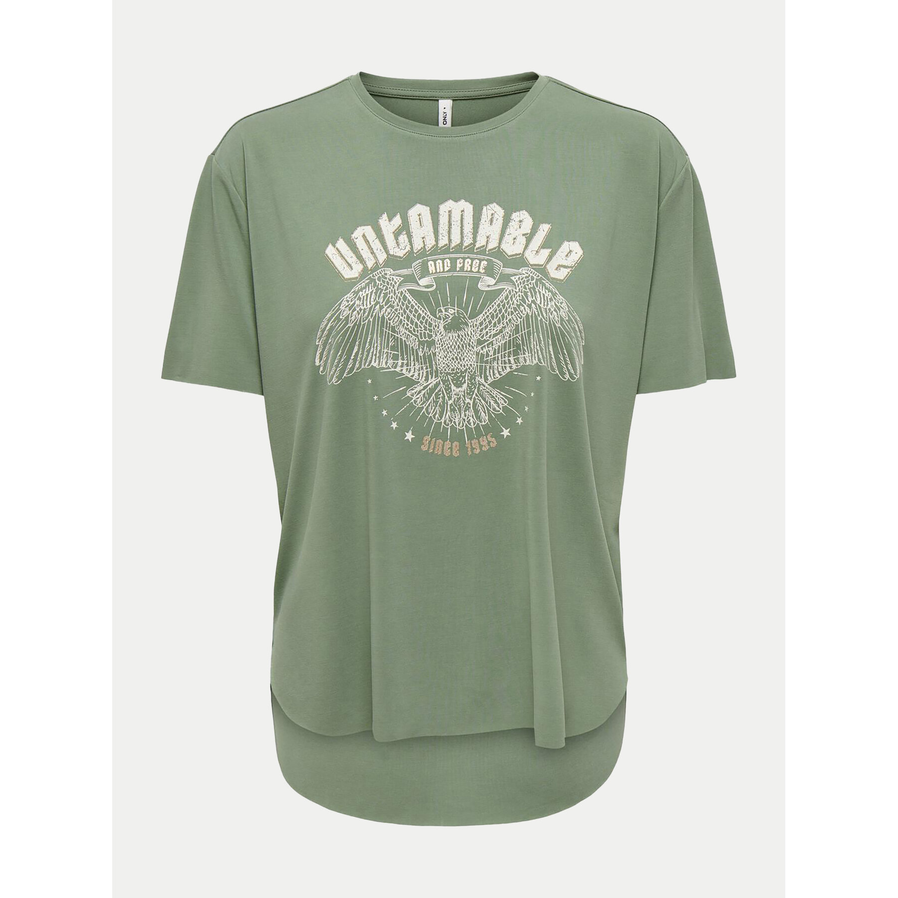 ONLY Póló Free 15325533 Zöld Regular Fit