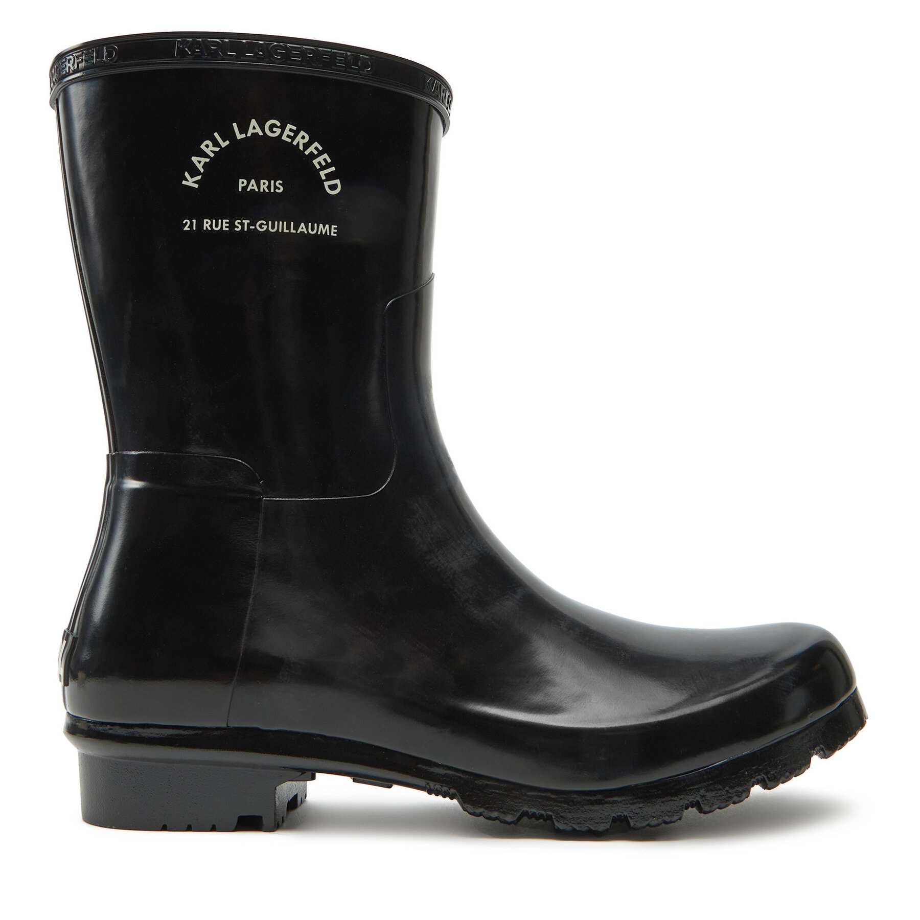 Gumicsizma KARL LAGERFELD KL47075S Fekete