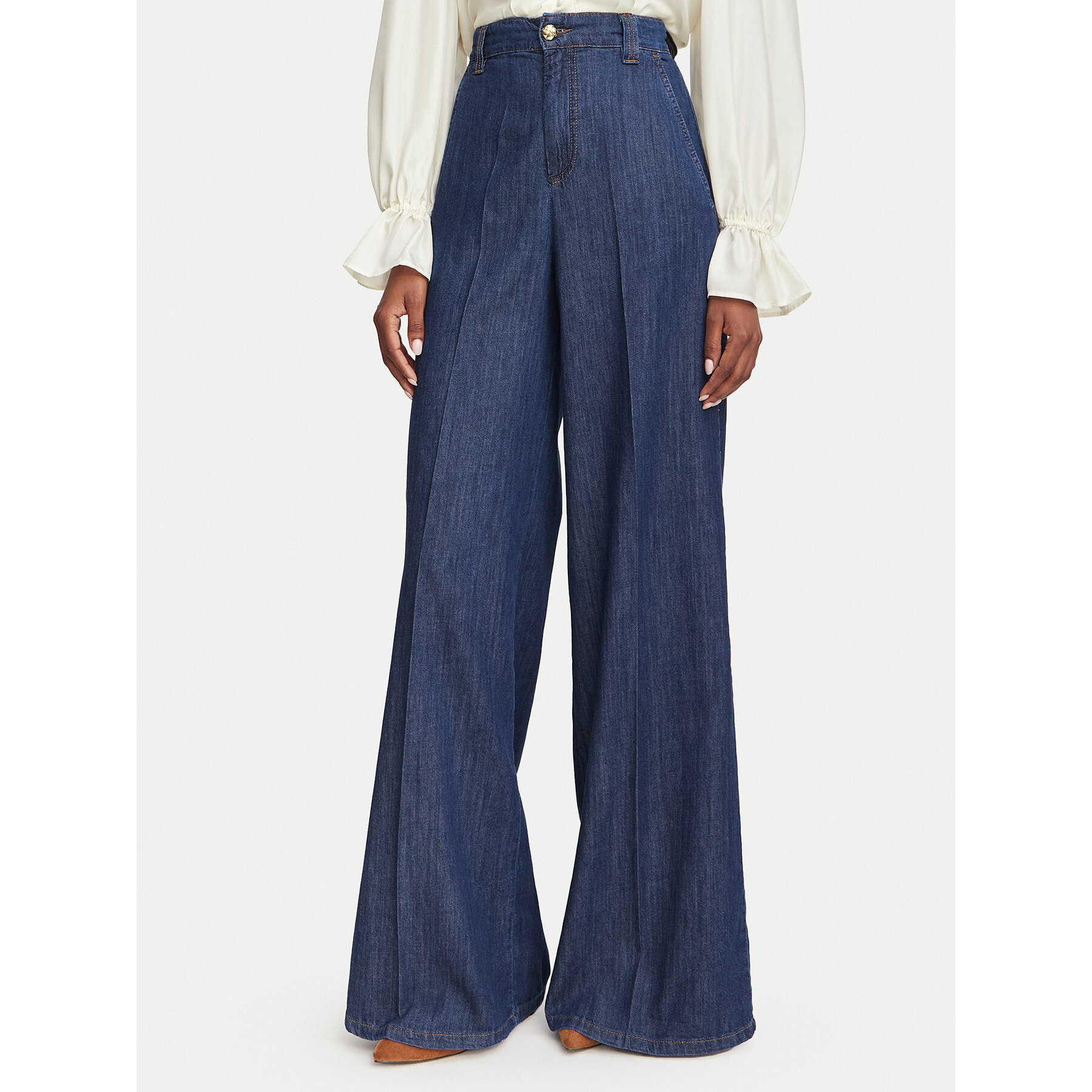 Marella Jeans 2623186124 Blau Wide Leg