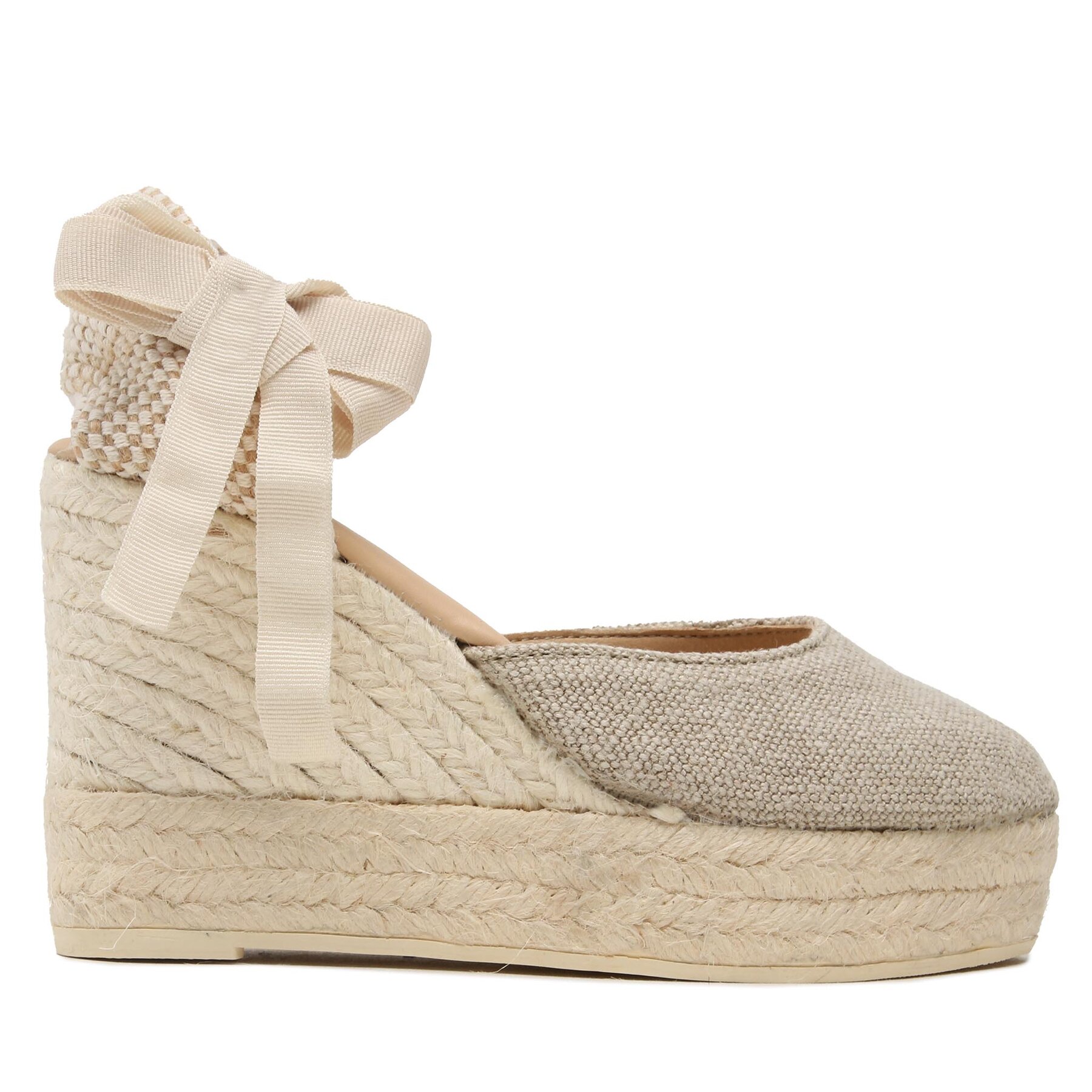 Manebi Dámske Espadrilky, Rozmer: 40, Béžová, Wedge Espadrilles O 7.1 WV