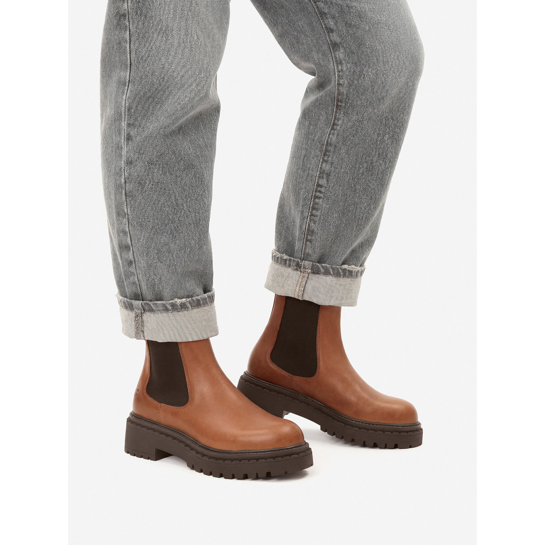 Členková obuv s elastickým prvkom G-Star Raw EO-DAMLA-25FW26 Hnedá
