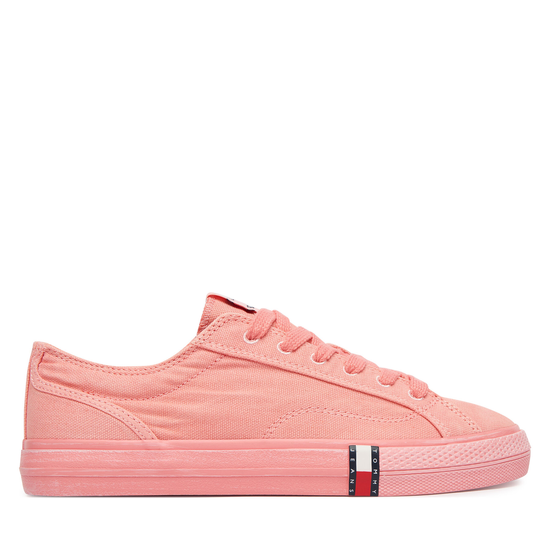 Tenisice Tommy Jeans Archive Vulc Y2K Washed Canvas EN0EN02957 Ružičasta
