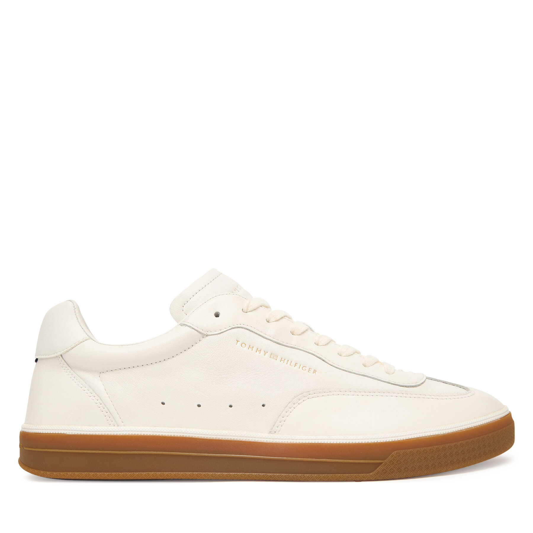Superge Tommy Hilfiger Lo Lux Lth FM0FM05815 Écru