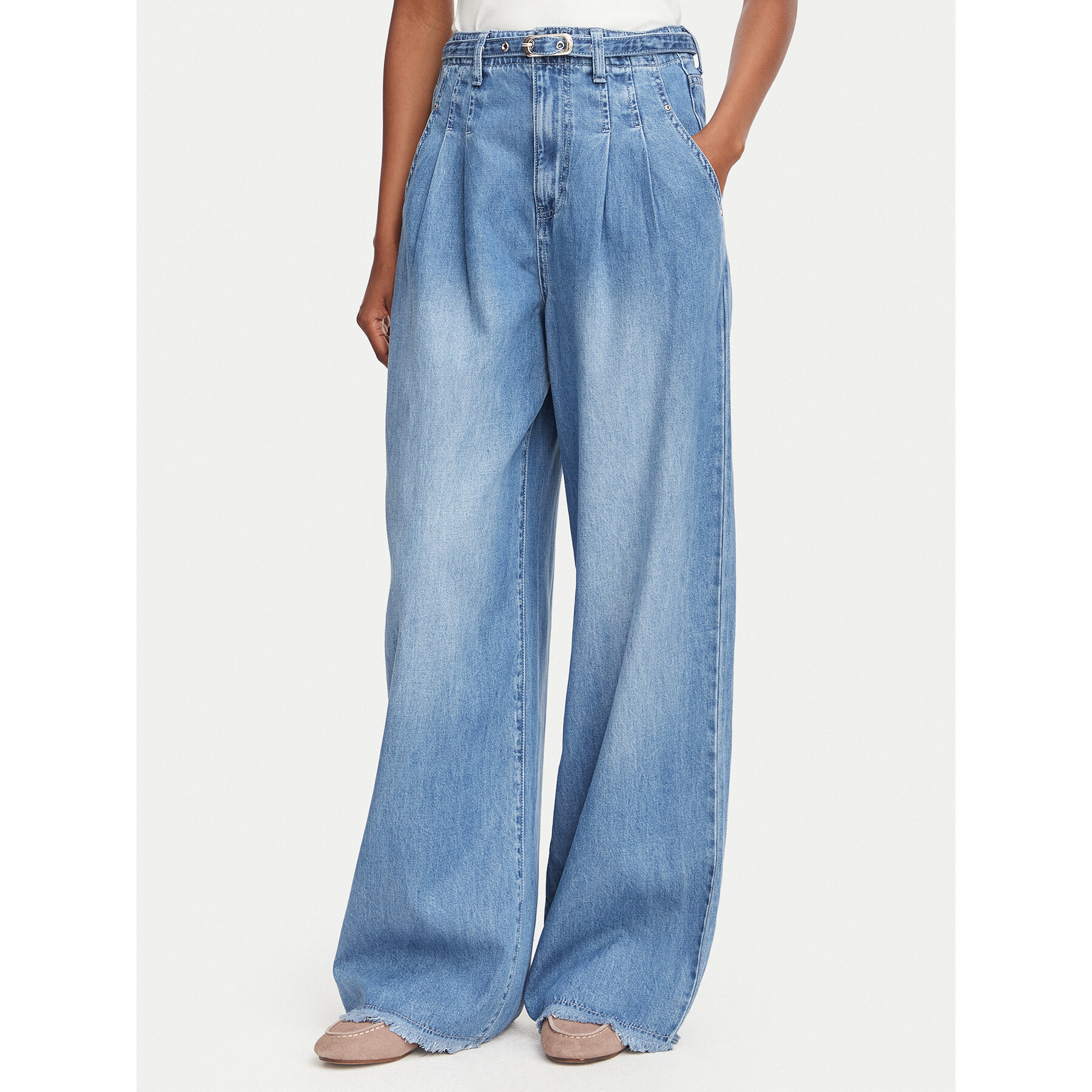 Morgan Jeans 262-PELIAM Hellblau Wide Leg