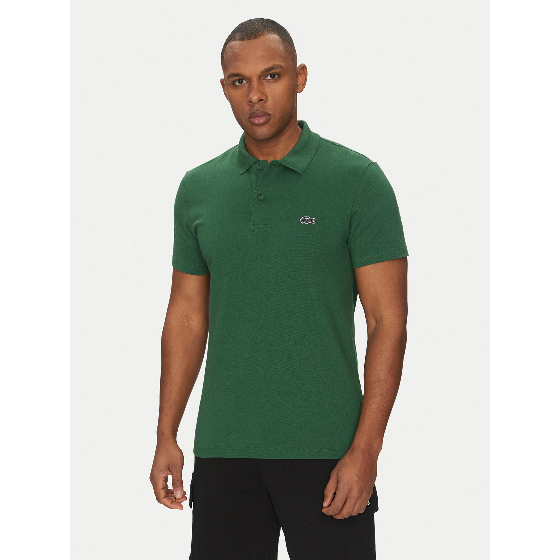 Lacoste Polo DH5522 Πράσινο Regular Fit