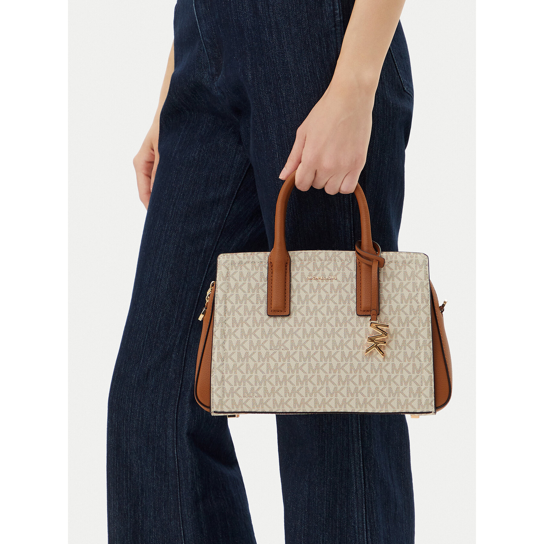 Τσάντα MICHAEL Michael Kors Laila 30S5G9IS1B Εκρού