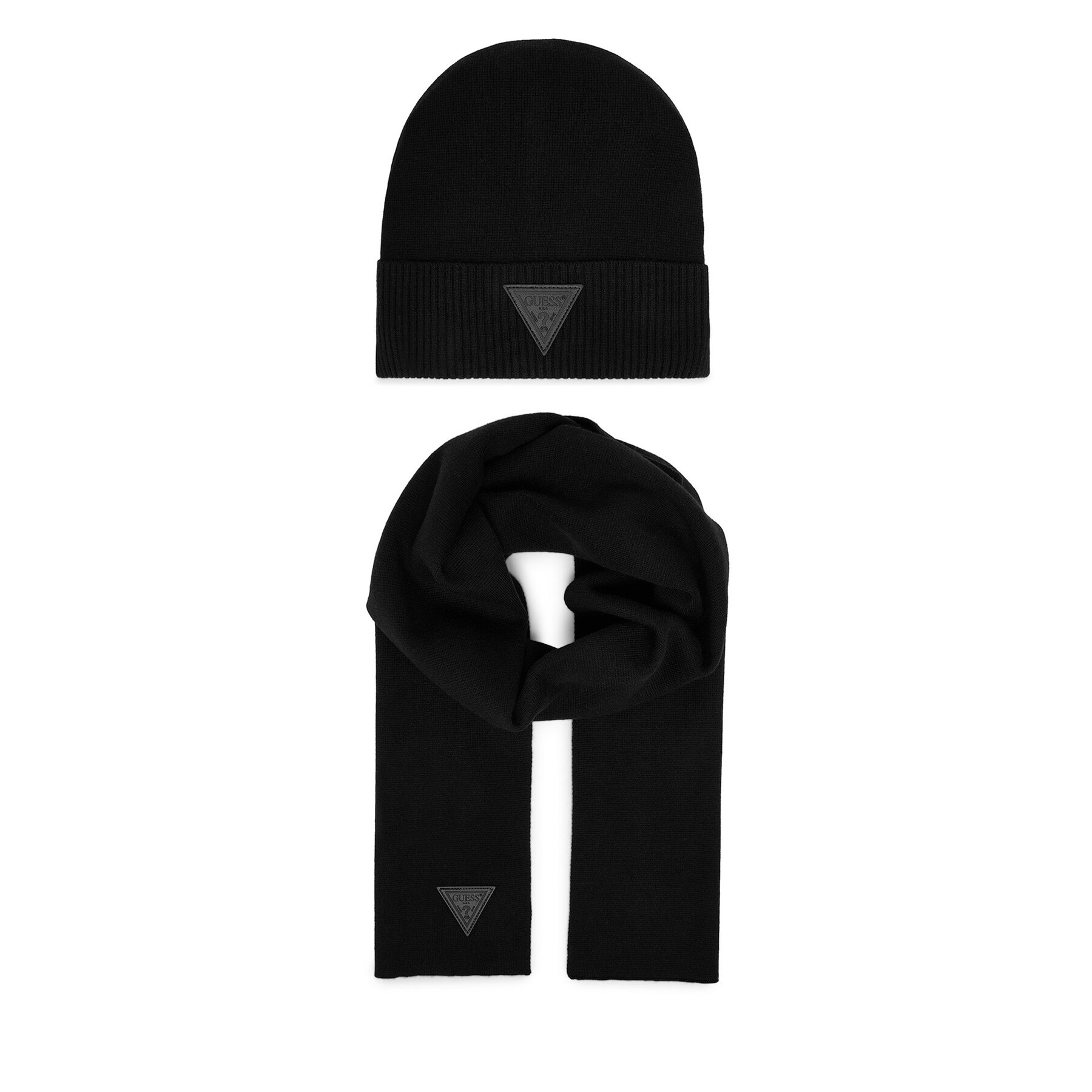 Set šal i kapa Guess GFBOXM P6103 Crna
