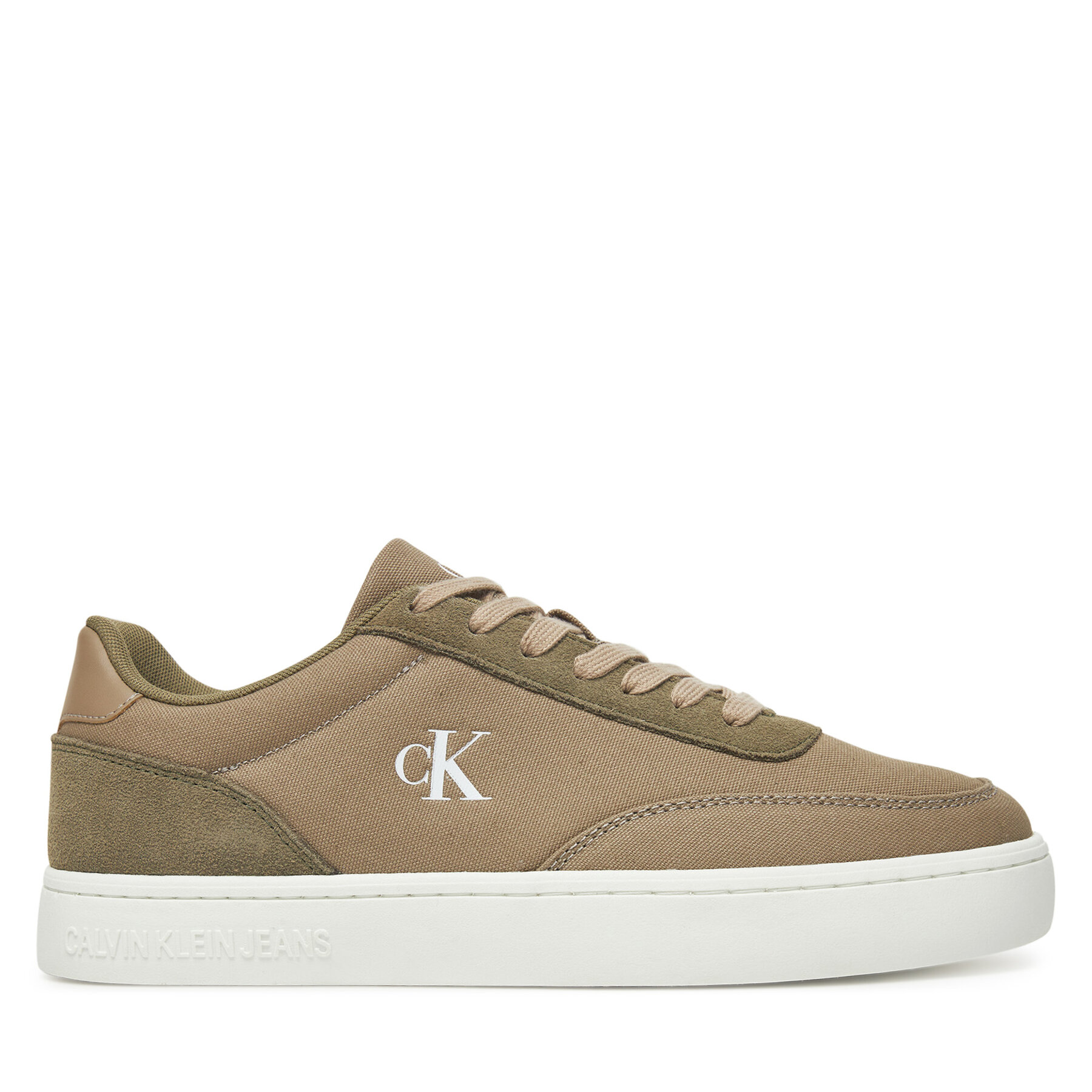 Pánske Sneakersy Calvin Klein Jeans, Rozmer: 40, Zelená, Classic Cupsole Mg Canvas YM0YM01218