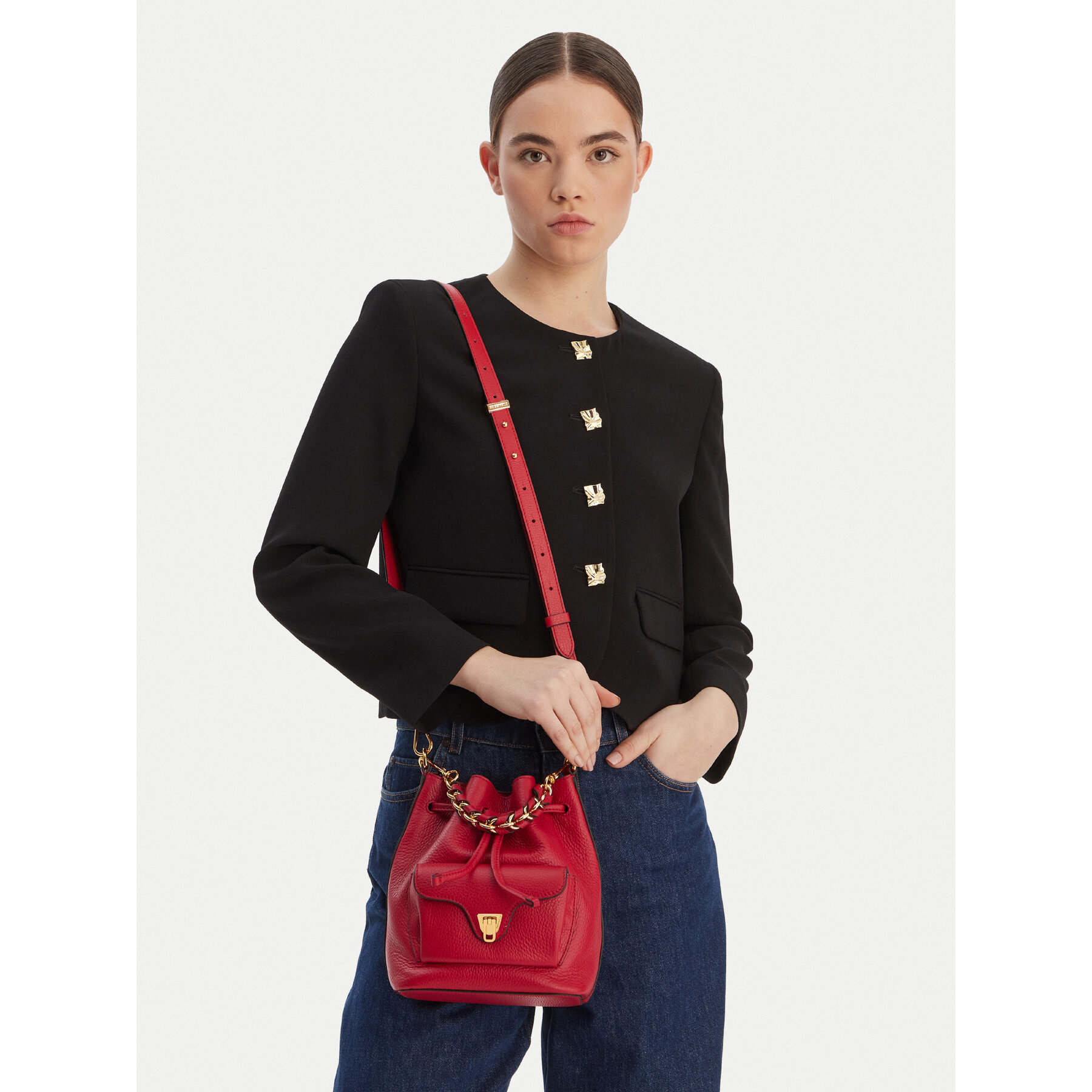 Geantă Coccinelle E1 TFK 23 03 01 Roșu