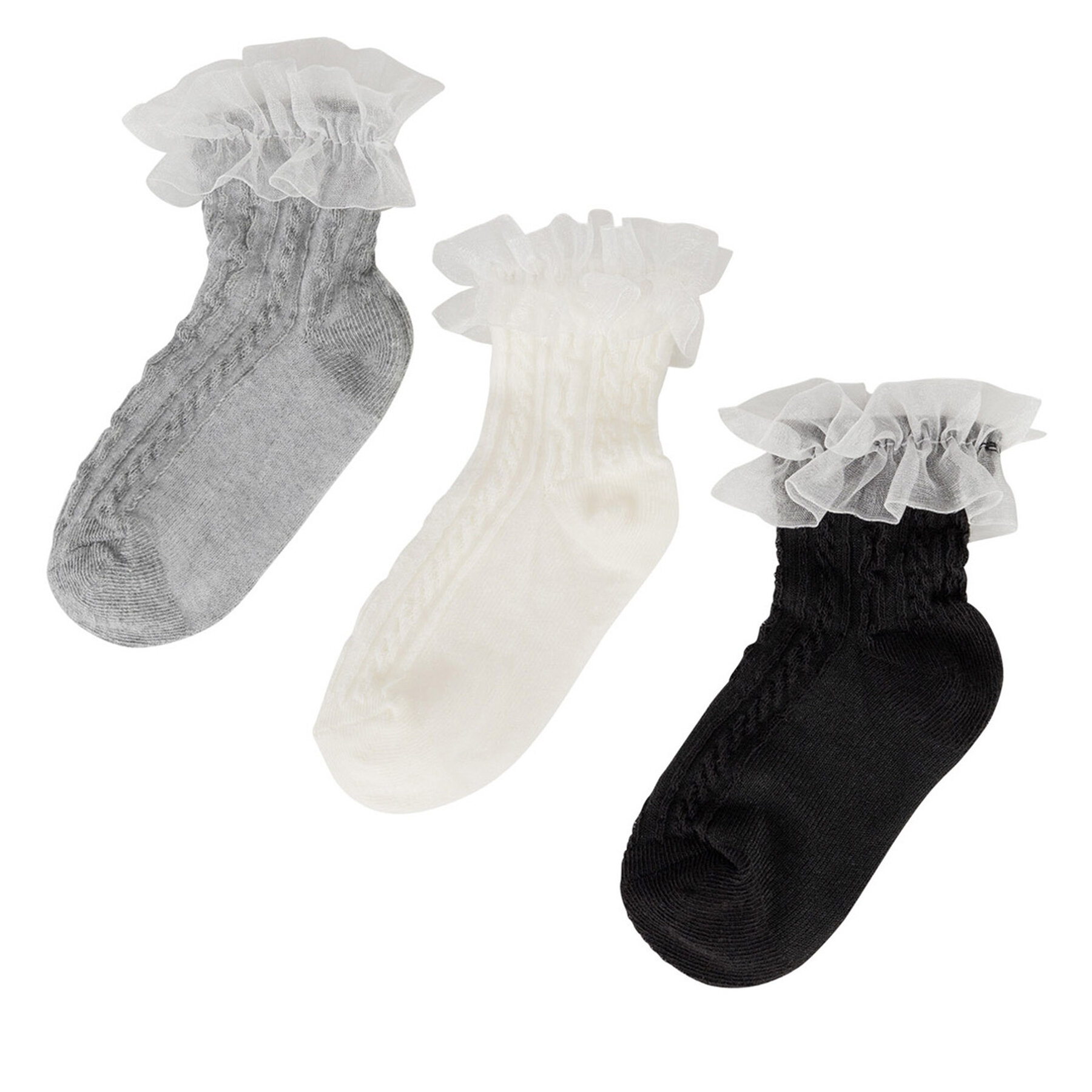 Șosete scurte JENNY 7KB-004-SS25 (3-pack) Alb