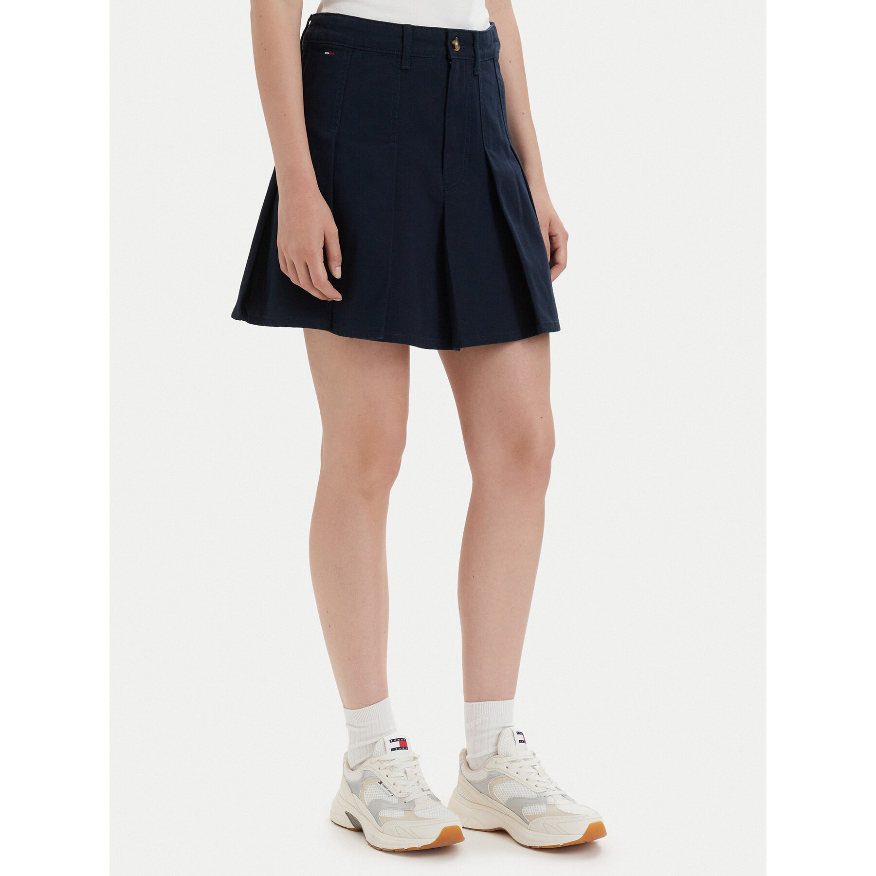 Tommy Jeans Faltenrock DW0DW23149 Dunkelblau Regular Fit
