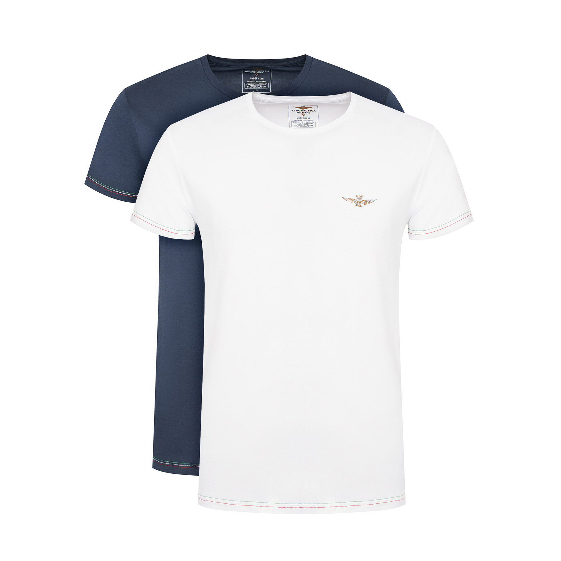 Aeronautica Militare Set di t-shirt AM1UTI003B Multicolore Slim Fit