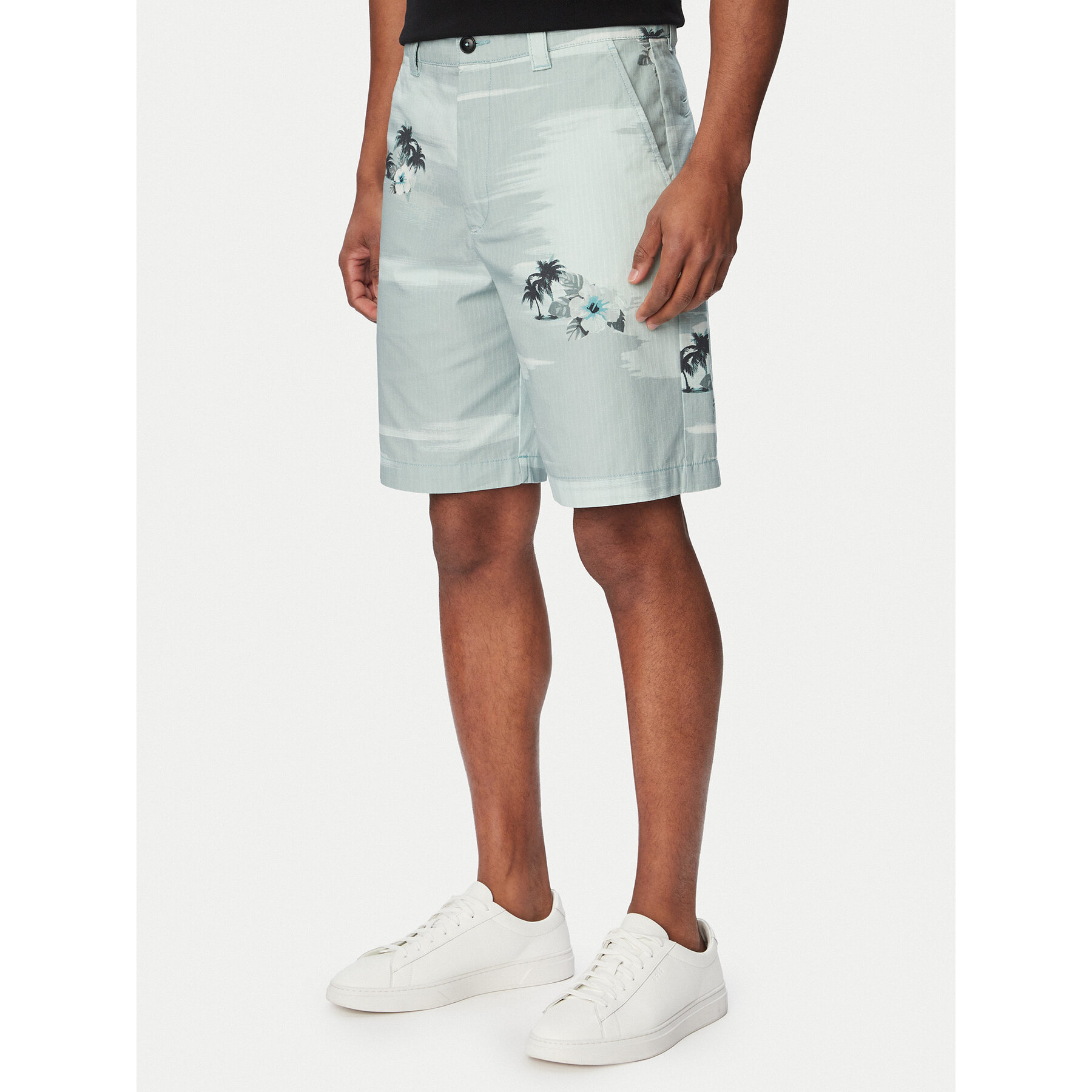 Boss Stoffshorts Chino 50559411 Türkisfarben Straight Fit