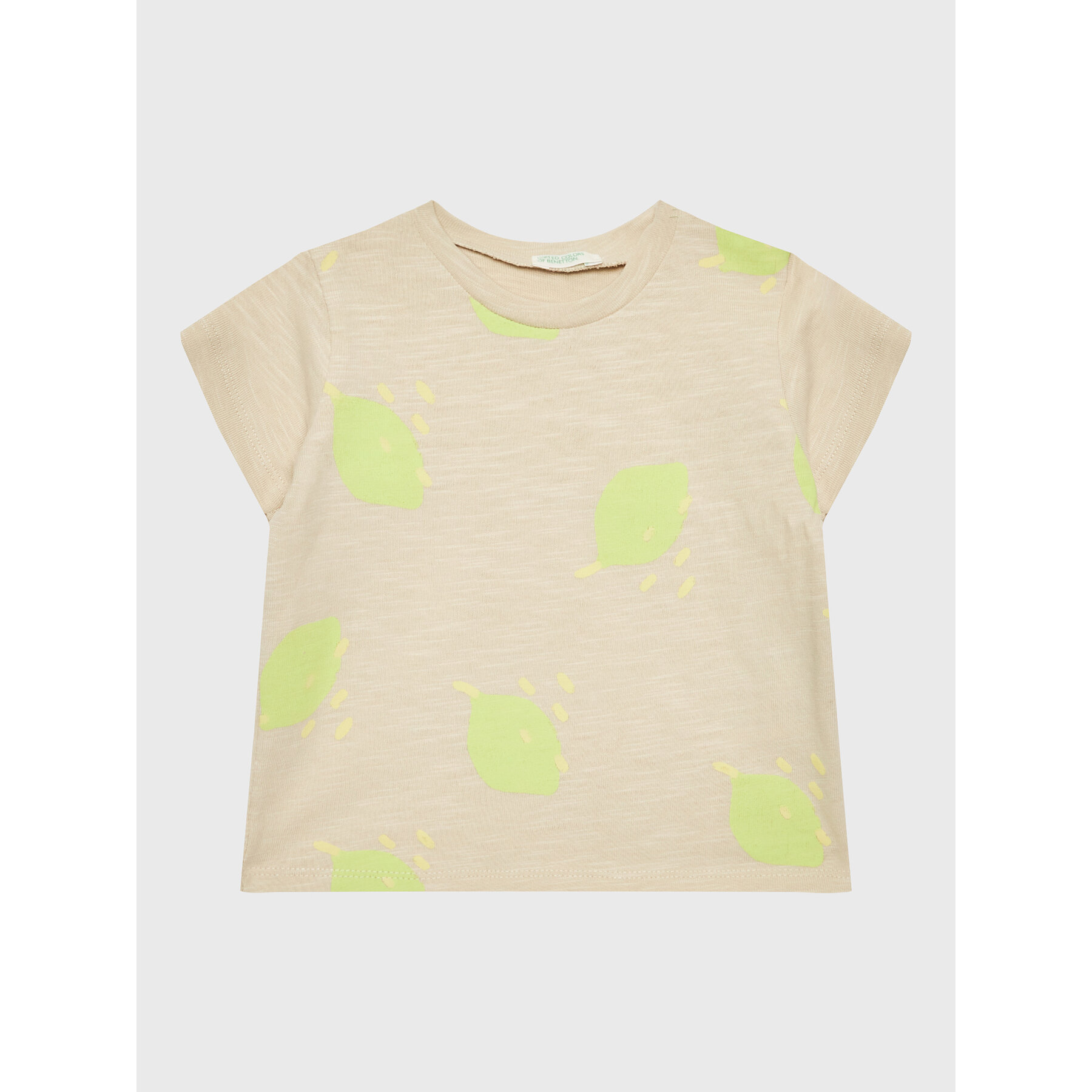 United Colors Of Benetton T-Shirt 3F93A102L Μπεζ Relaxed Fit