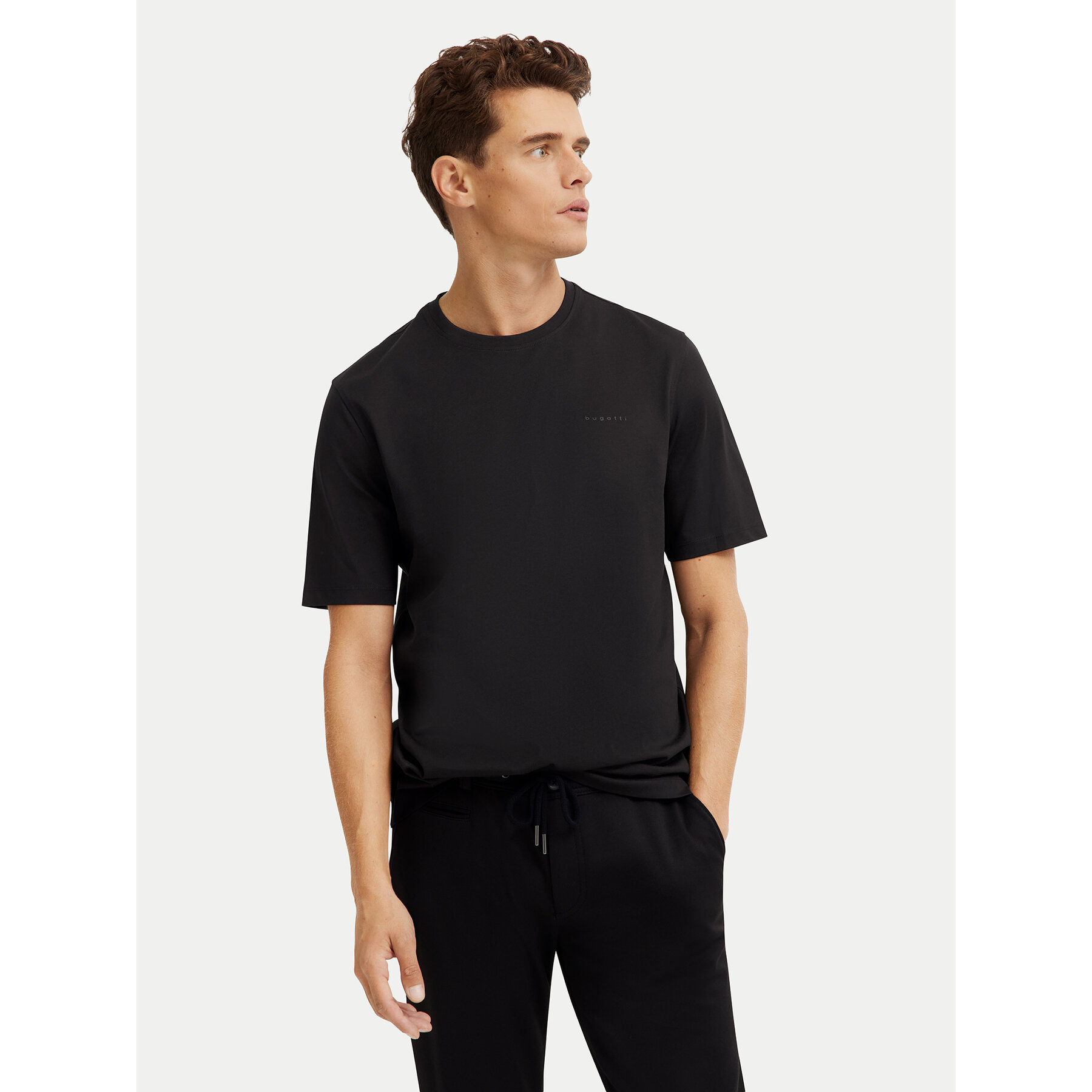 Bugatti T-shirt 8350-95040 Nero Regular Fit