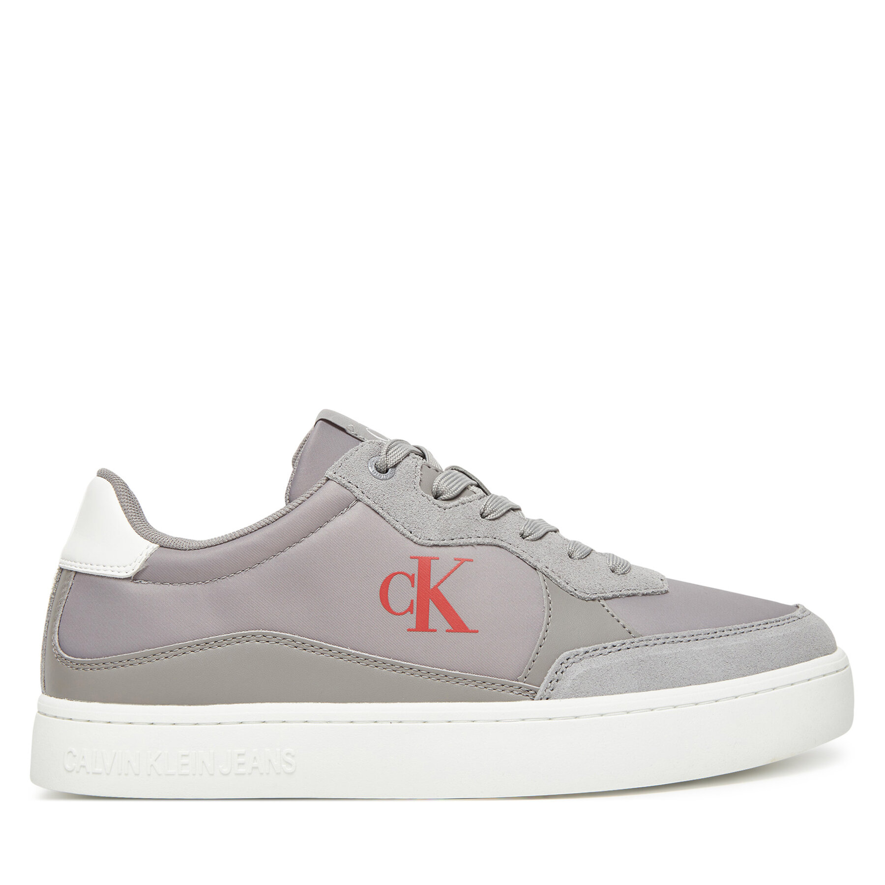 Sneakersy Calvin Klein Jeans Classic Cupsole Mg Nylon Mix YM0YM01304 Sivá