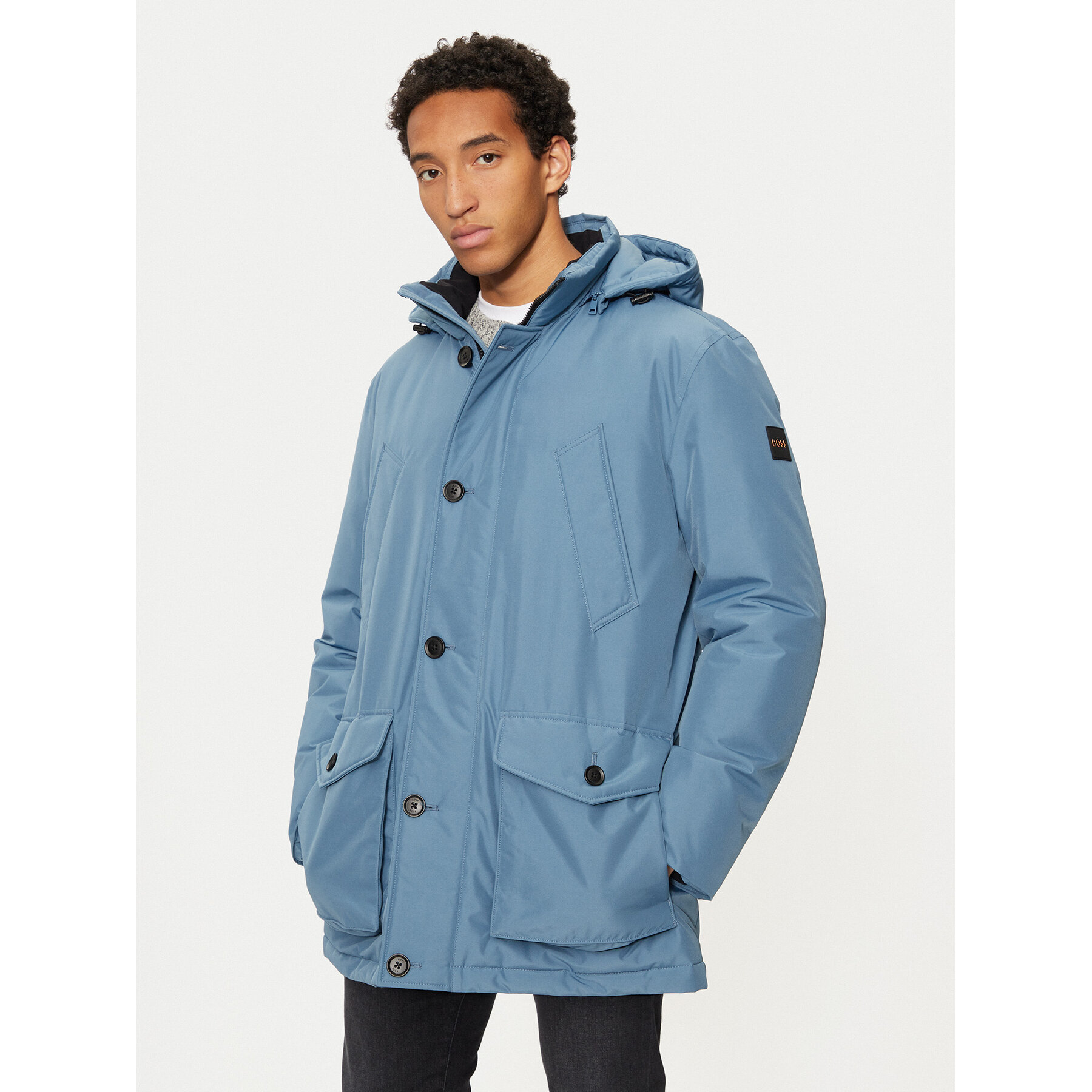 Boss Winterjacke Osiass 50499551 Blau Regular Fit