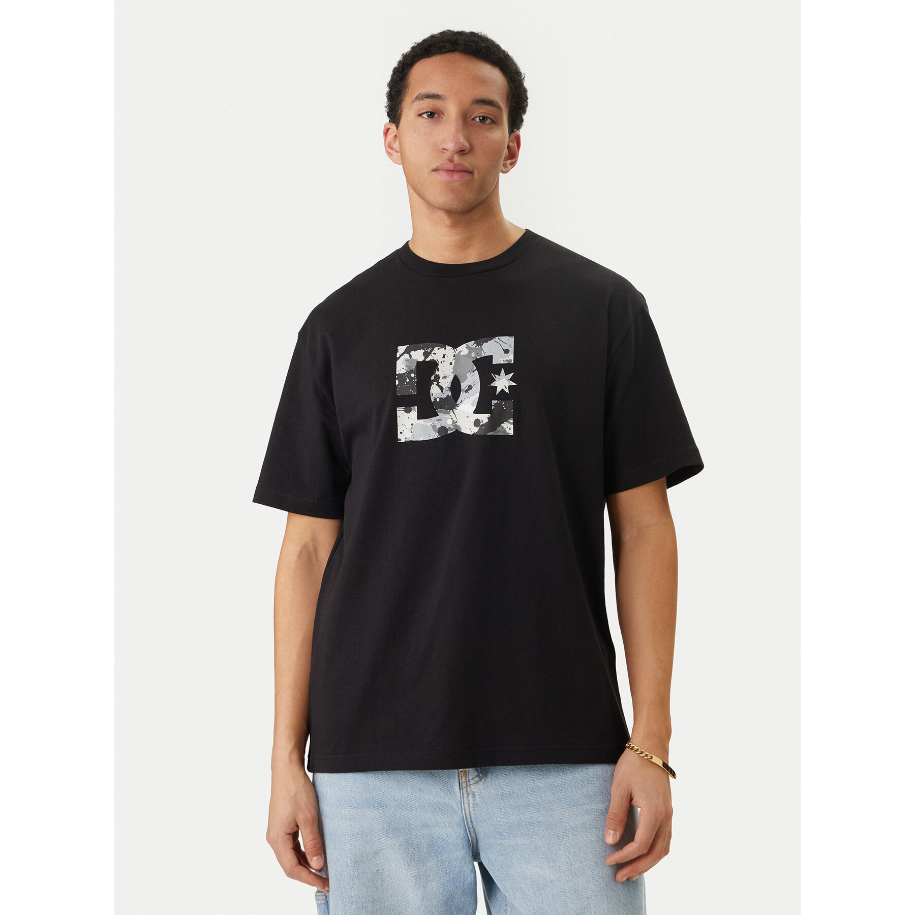 DC Shoes Camiseta Star Filled EDYZT04348 Negro Regular Fit