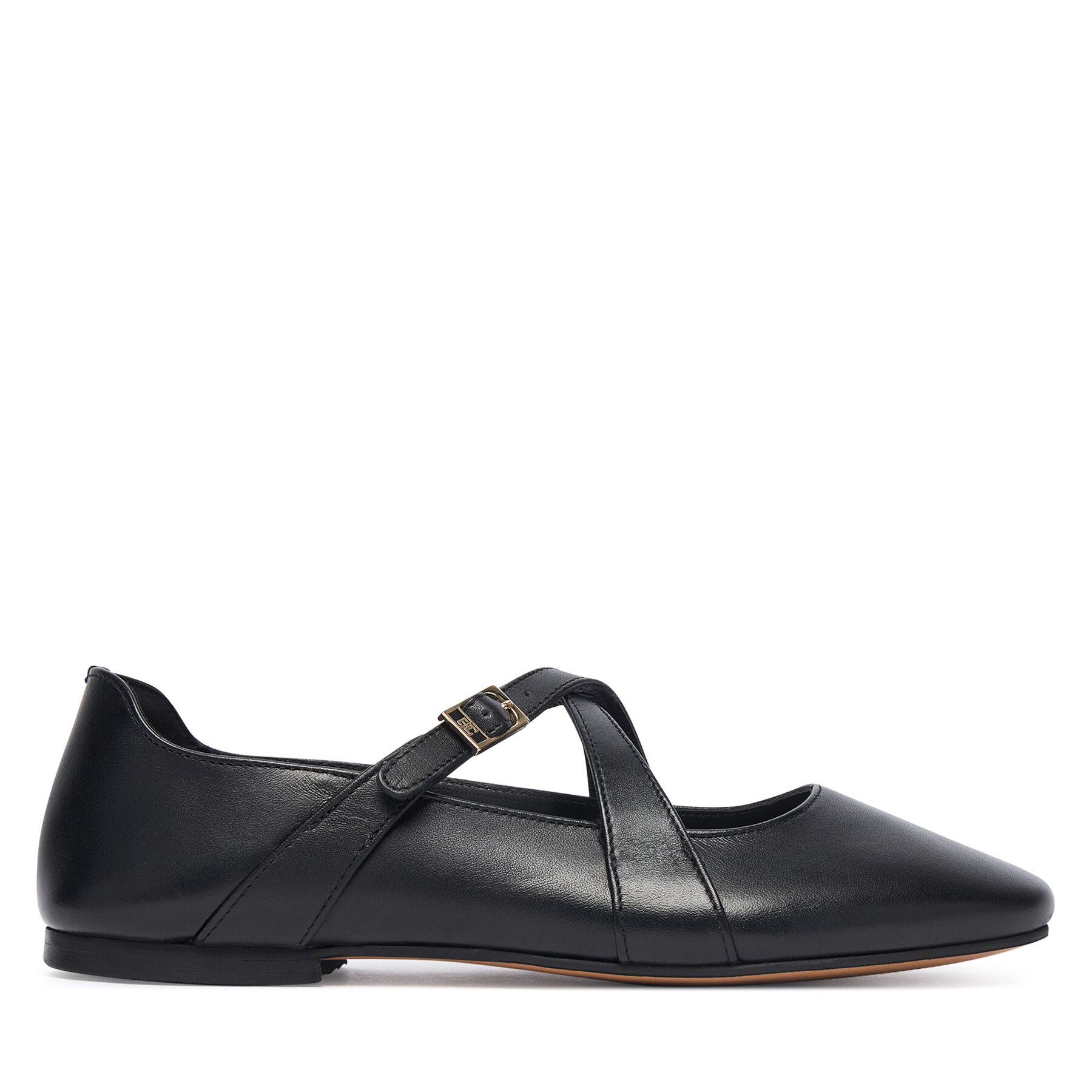 Balerinke Tommy Hilfiger Th Buckle Cross Strap Maryjane FW0FW09431 Črna