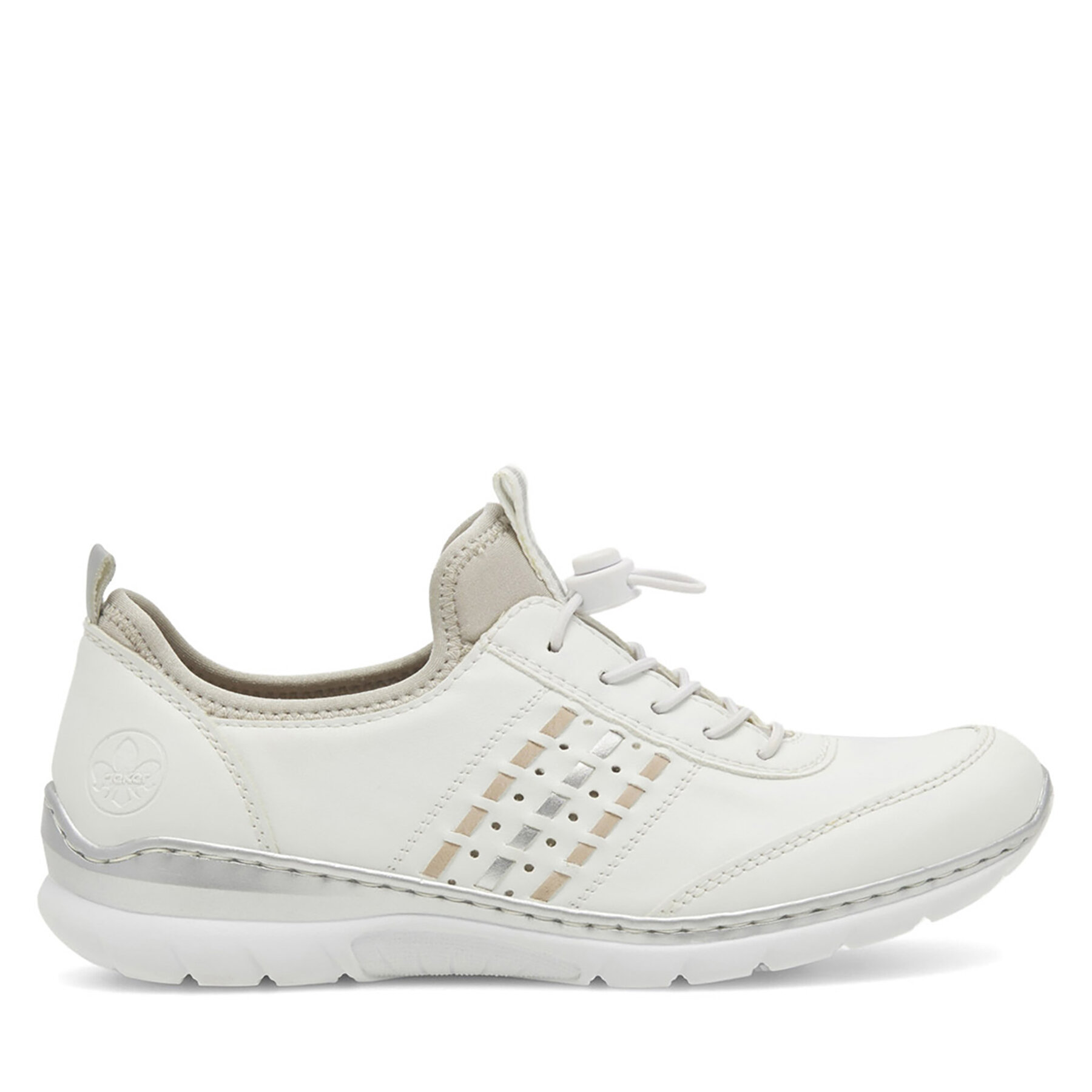 Polobotky Rieker L3259-80 Bílá