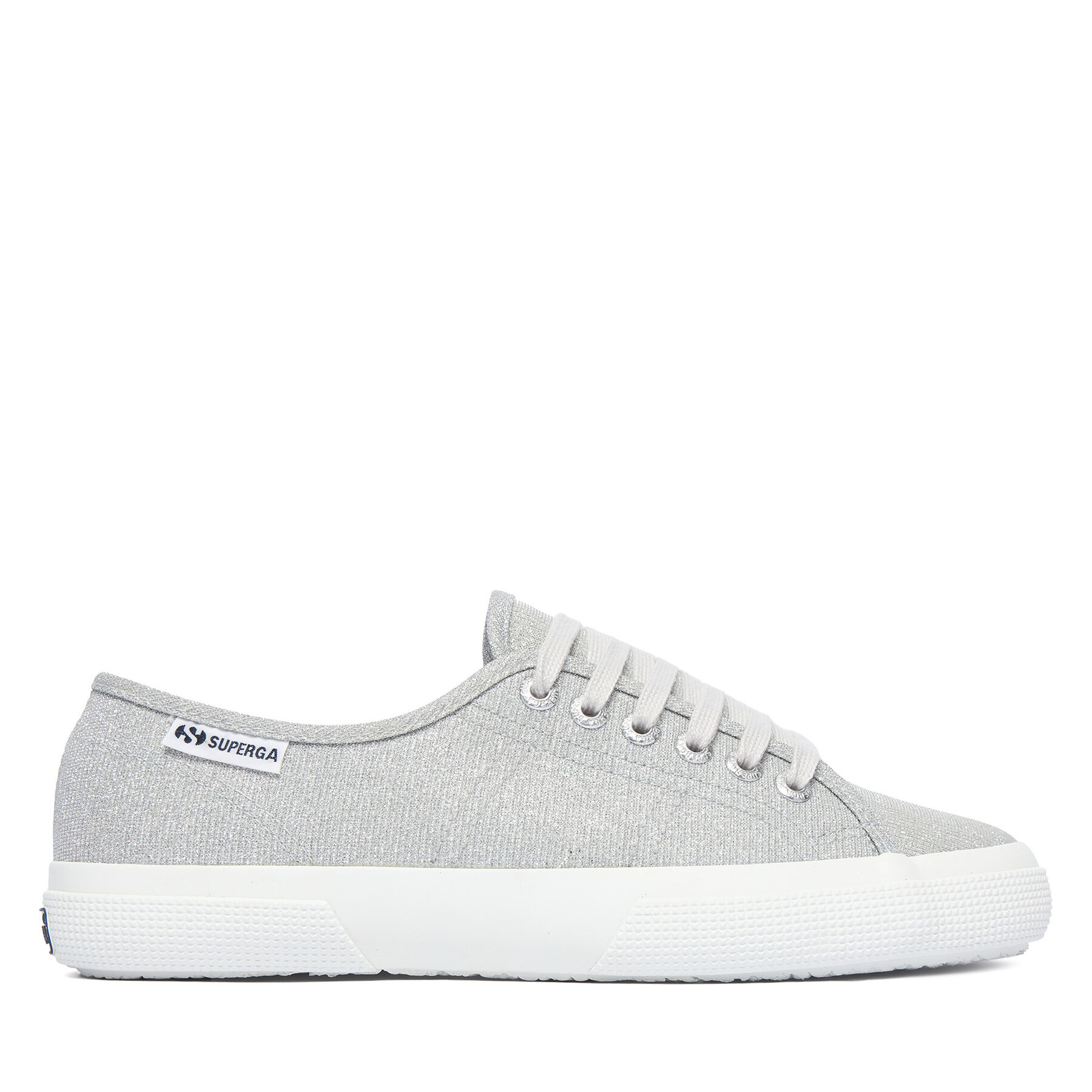 Tenisky Superga 3750 Jersey Lame Leggera Low Top S4135ZW Strieborná
