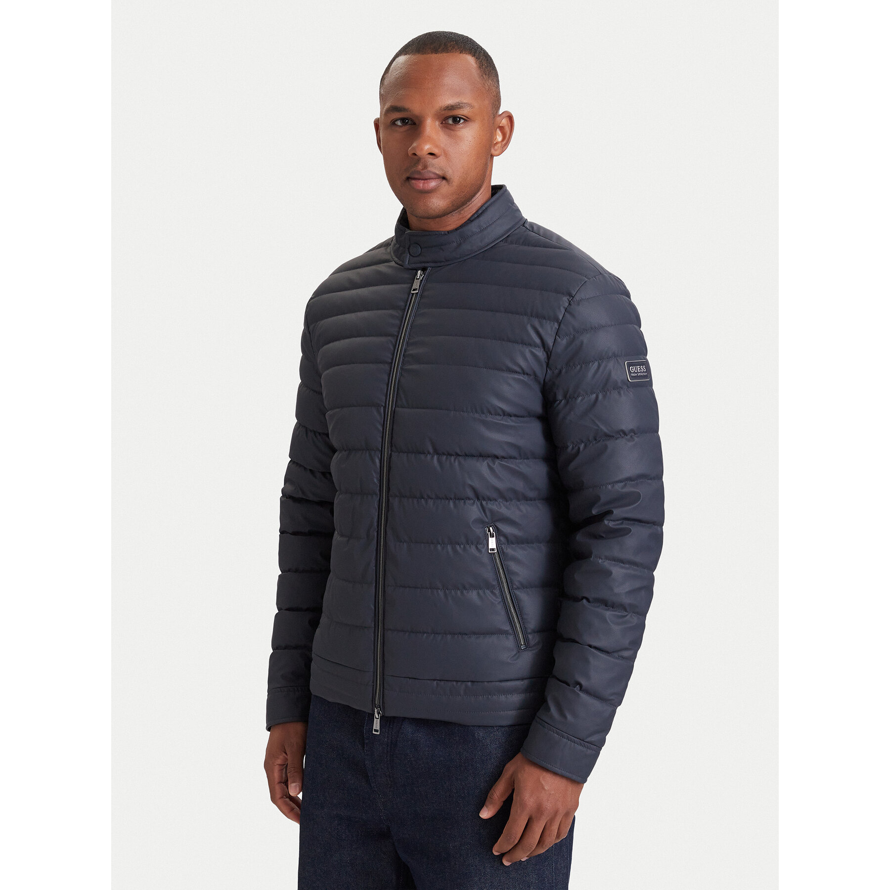 Guess Übergangsjacke M6YL39 W2849 Dunkelblau Regular Fit