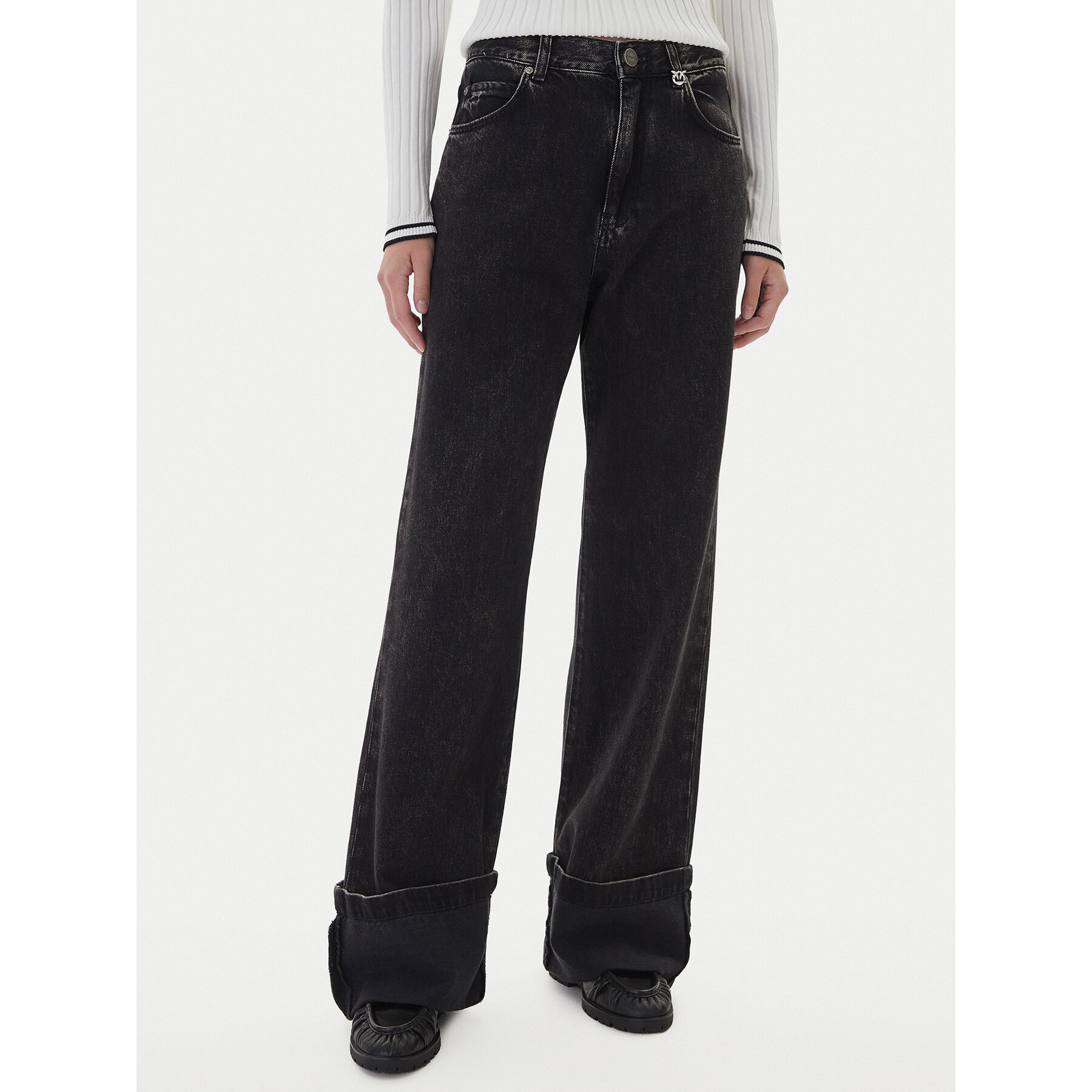 PINKO Jeans Wanda 105541 A2RR Schwarz Regular Fit