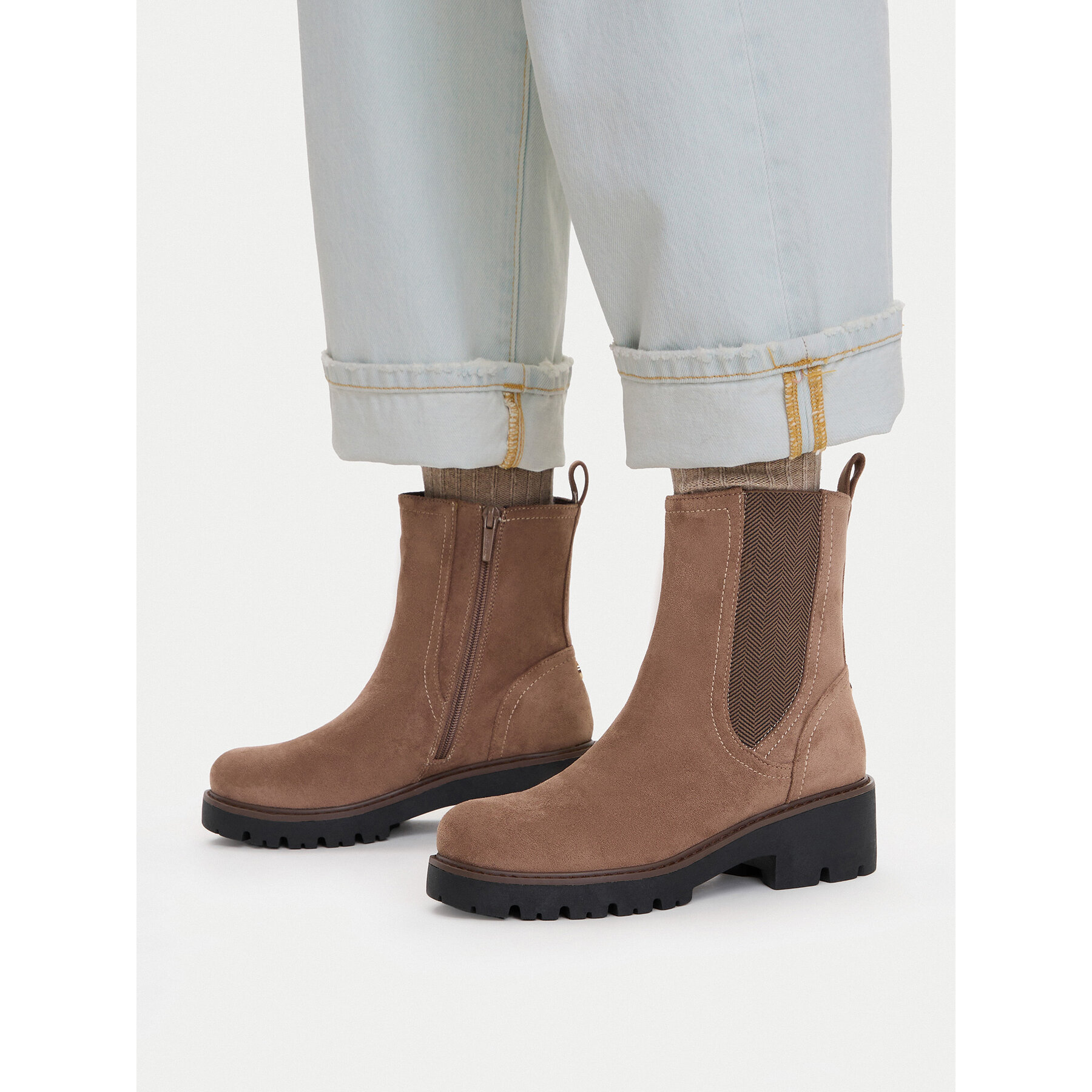 Botine JENNY CEO-WS6381-01 Bej închis