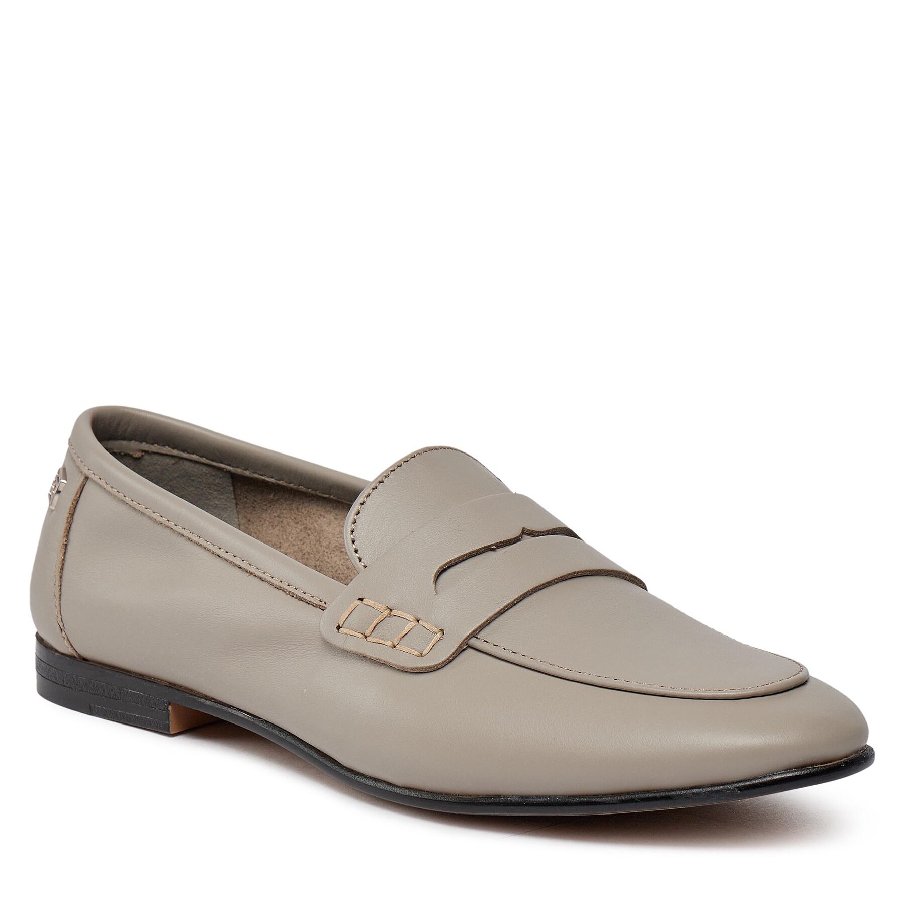 Loaferke Tommy Hilfiger Essential Leather Loafer FW0FW07769 Smooth Taupe PKB