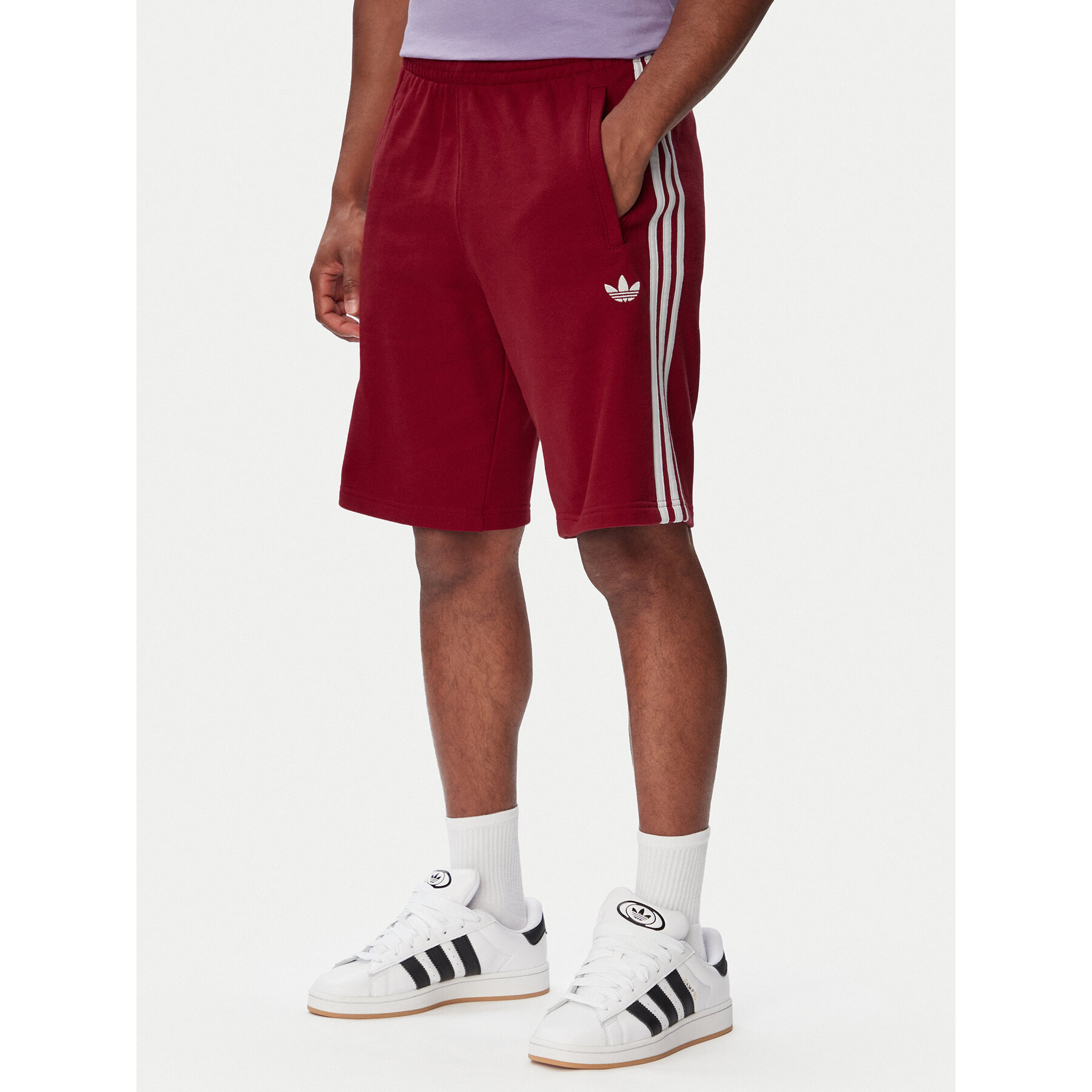 adidas Sportshorts 3-Stripes Shorts KE1692 Rot Regular Fit