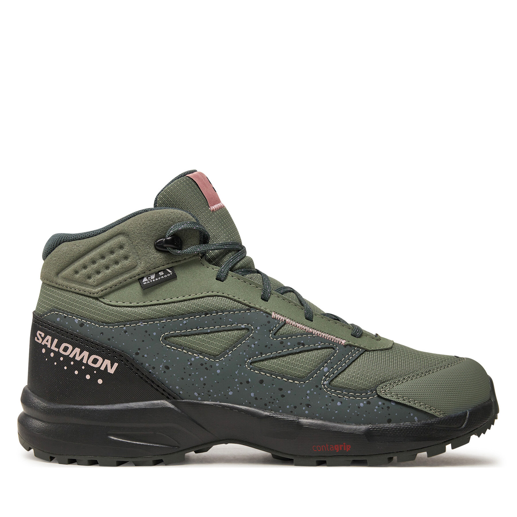 Παπούτσια πεζοπορίας Salomon Outway Mid Climasalomon™ Waterproof L47561700 Πράσινο