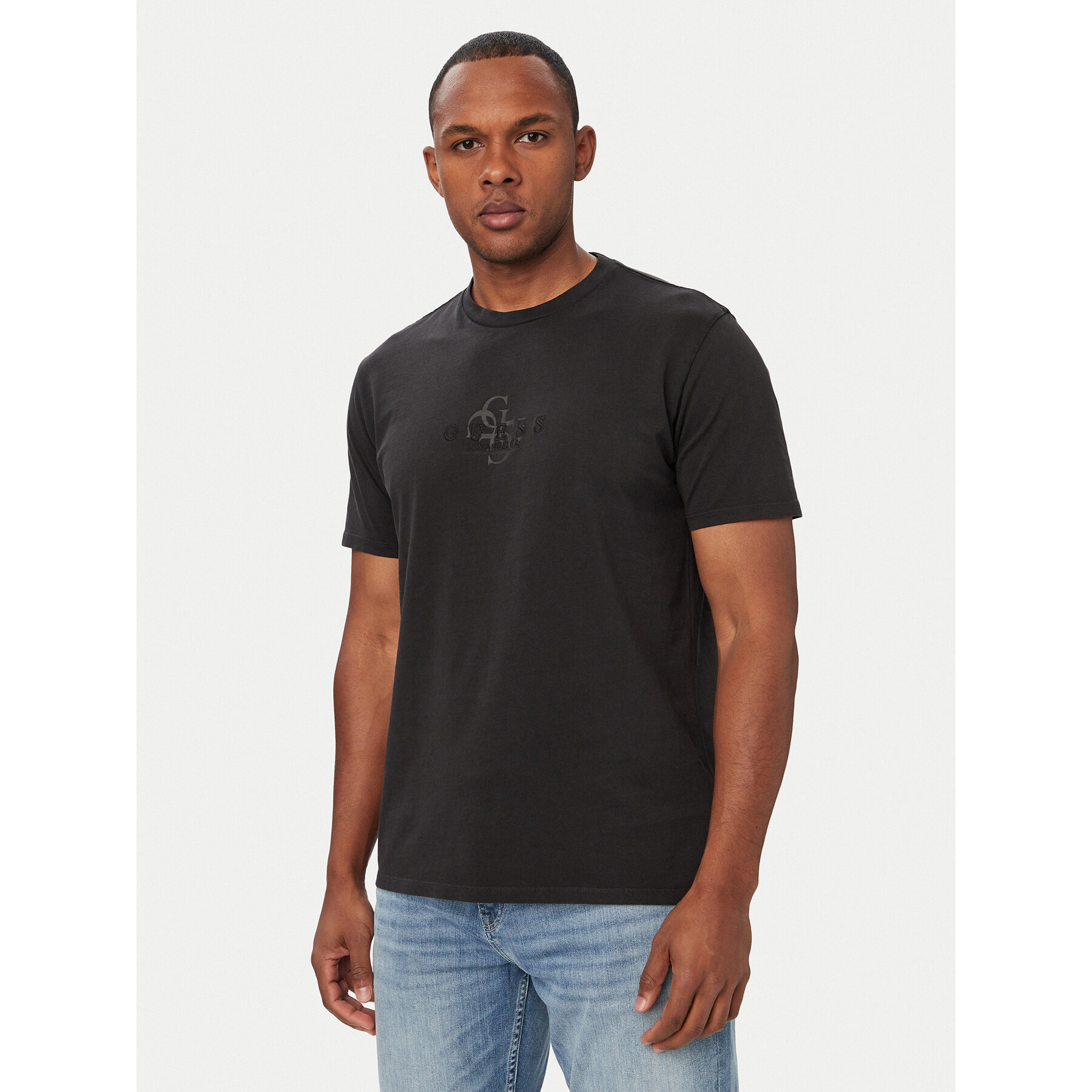 Guess T-shirt M6YI58 K4632 Crna Regular Fit