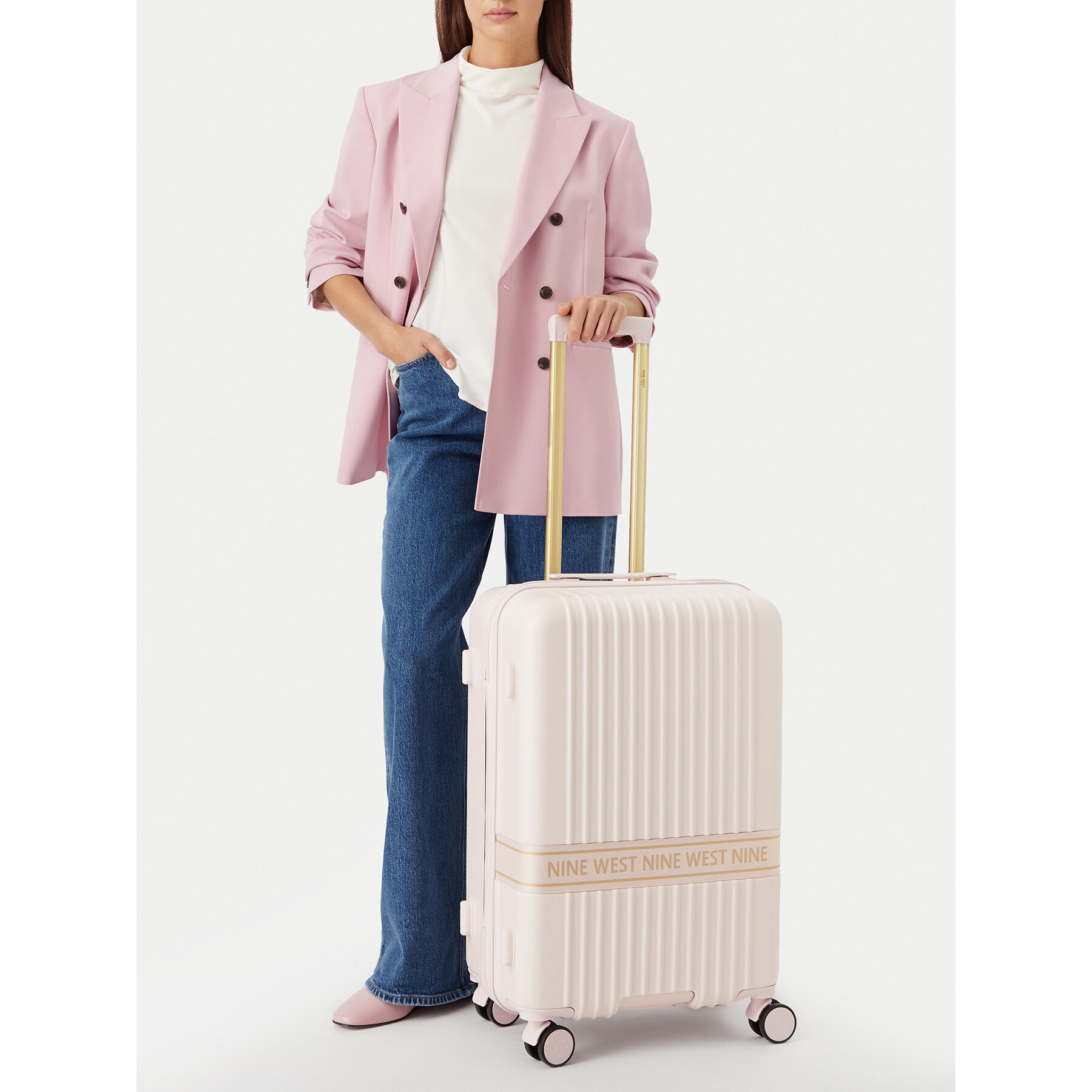 Среден куфар Nine West CEO-NW-M-003-10 Светлорозов