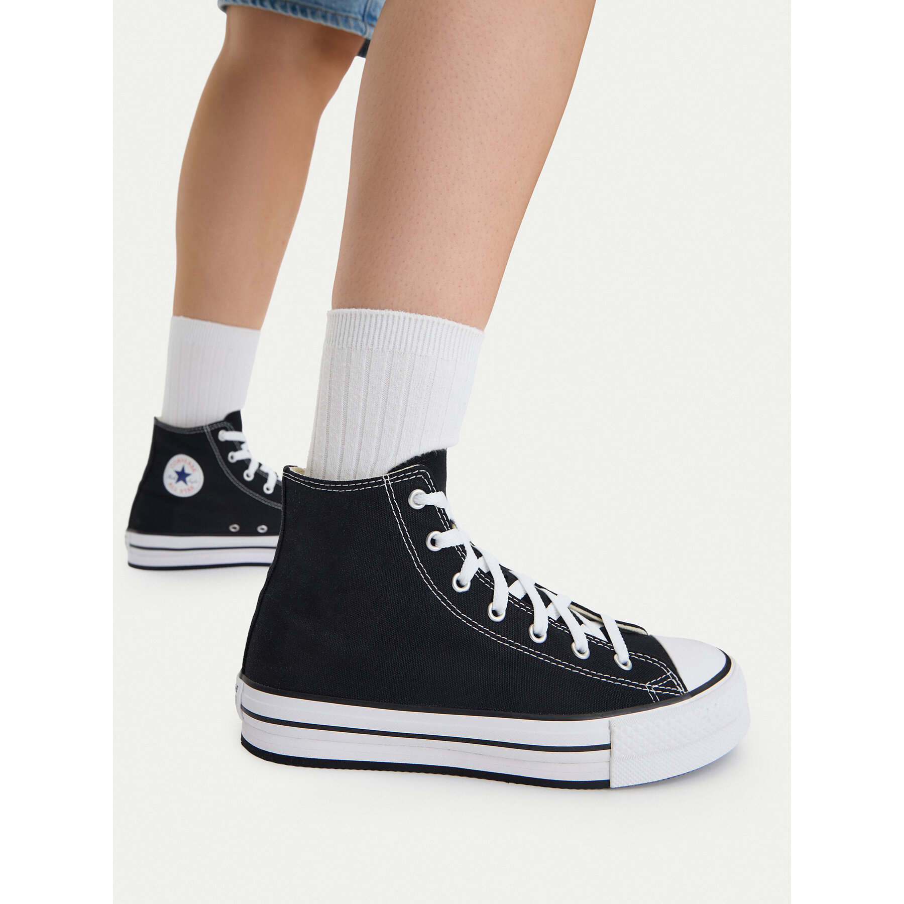 Teniși Converse Chuck Taylor All Star Eva Lift Hi 272855C Negru