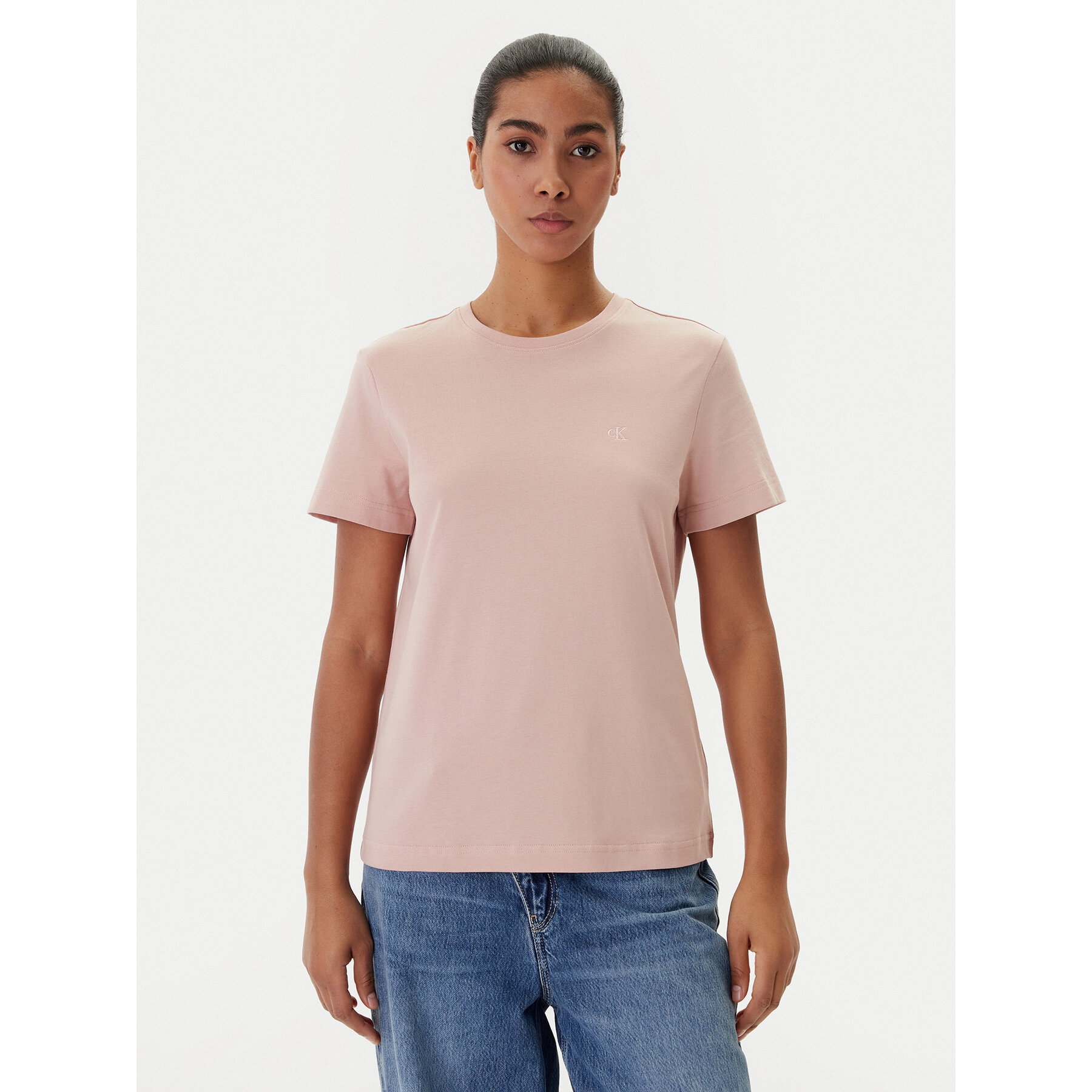 Calvin Klein Jeans T-Shirt Monogram LV047B224G Korallenfarben Regular Fit