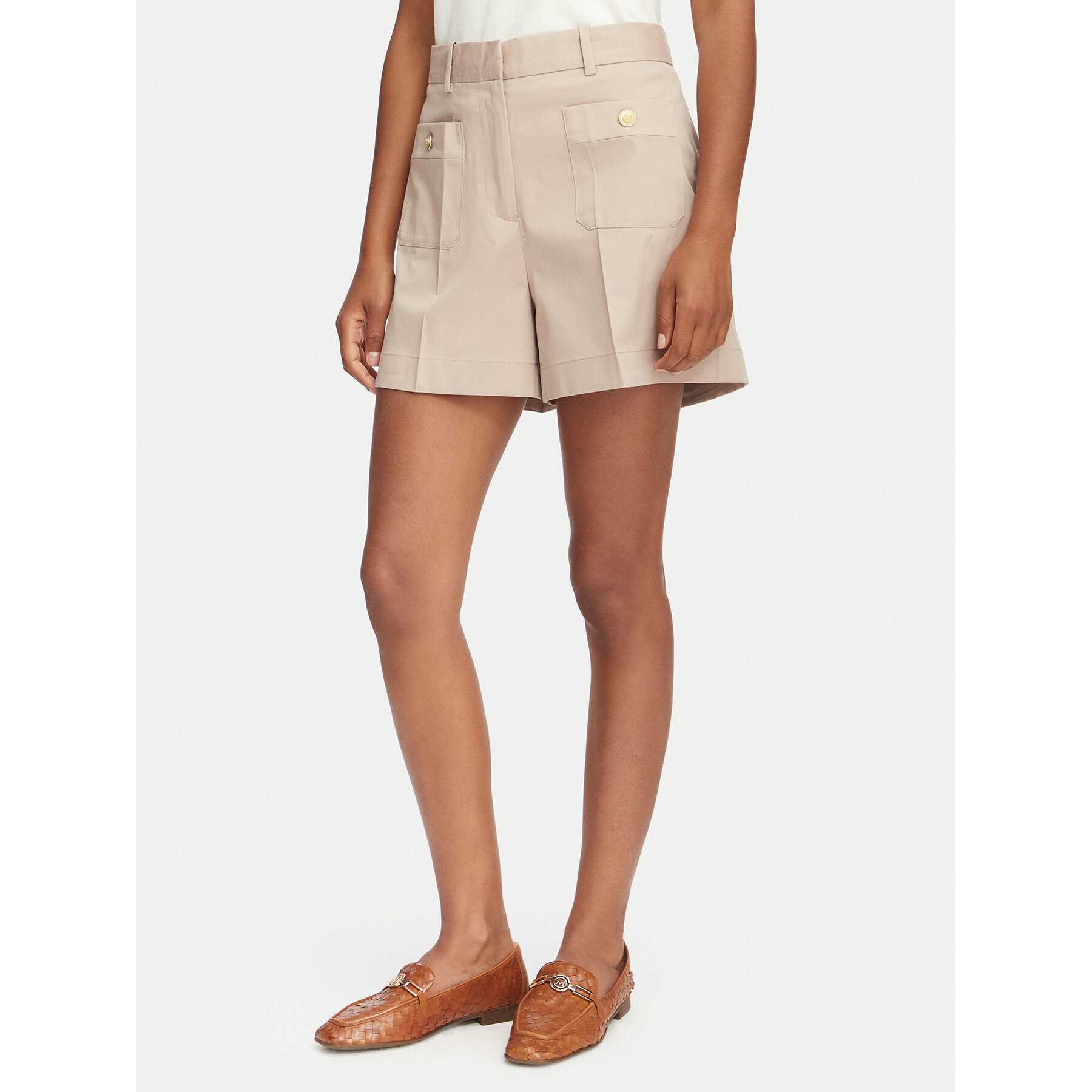 Tommy Hilfiger Stoffshorts WW0WW49592 Beige Regular Fit
