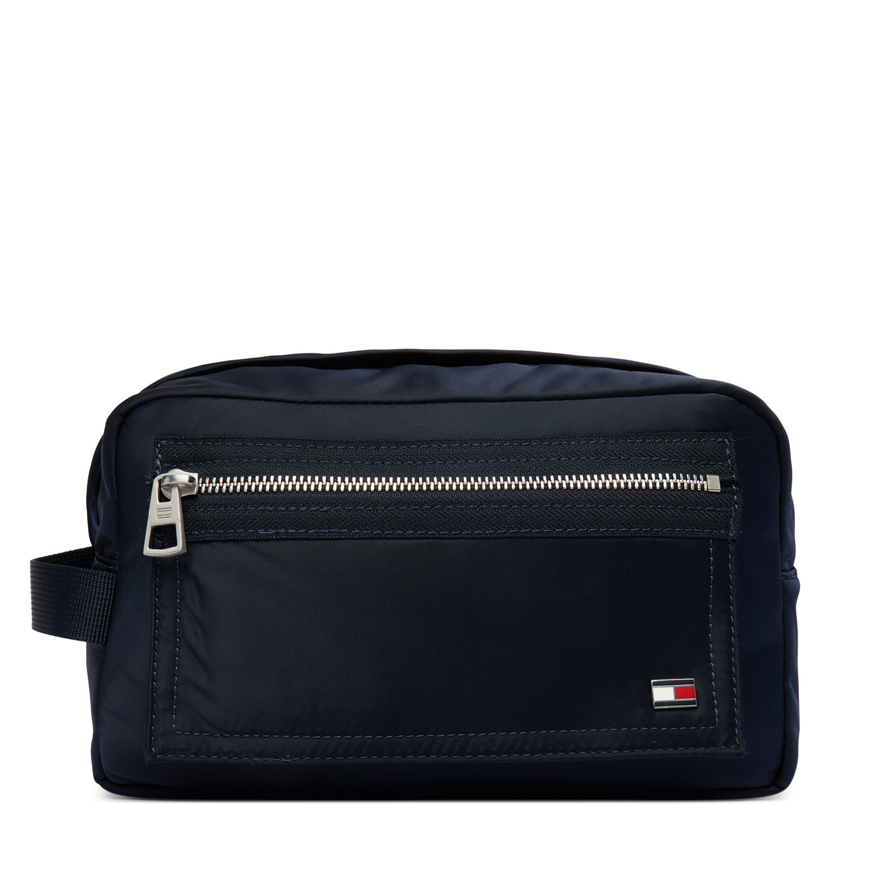 Geantă pentru cosmetice Tommy Hilfiger Enamel Flag Travel Washbag AM0AM14111 Bleumarin