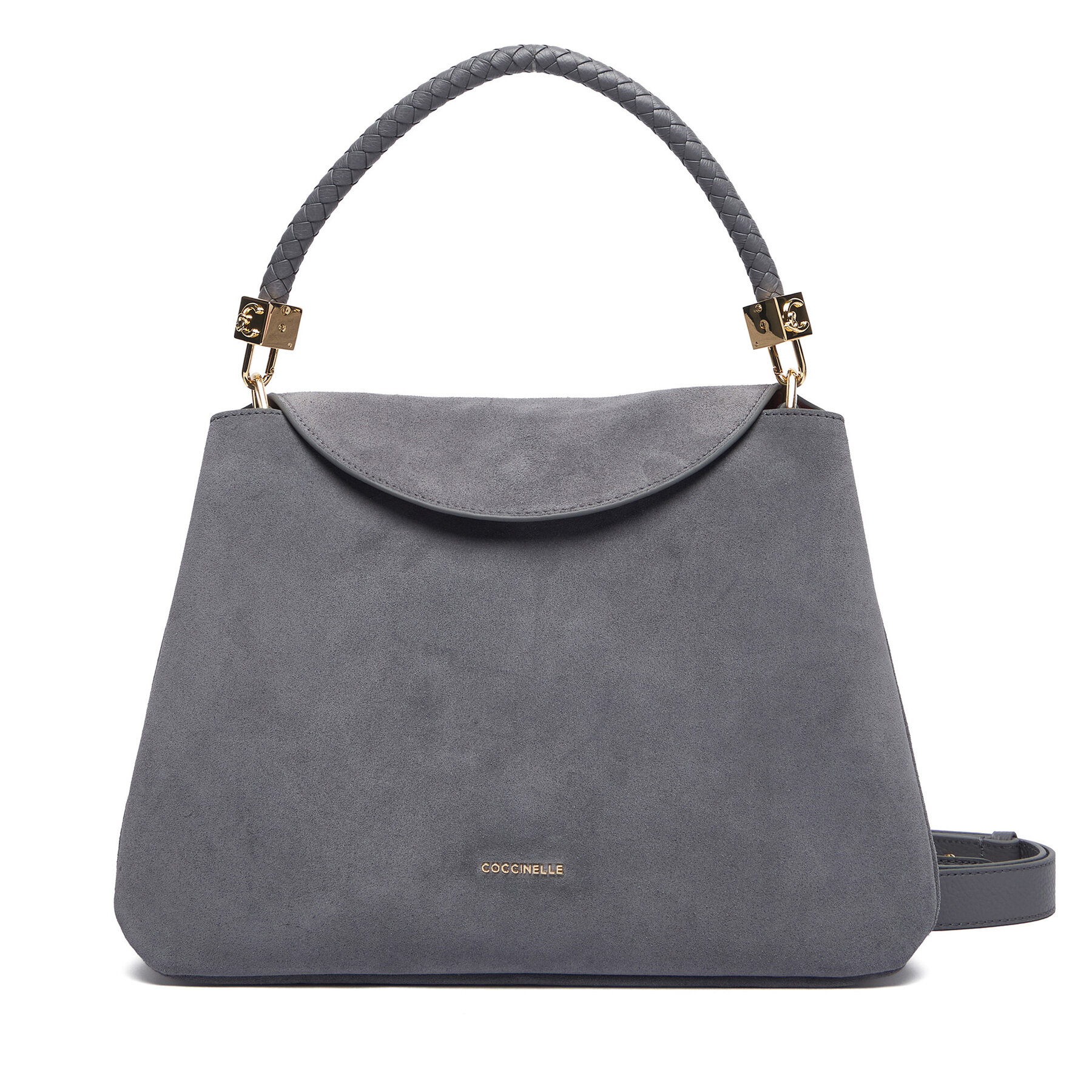 Τσάντα Coccinelle VCL Coccinelletiggy Suede Bim E1 VCL 18 01 01 Γκρι