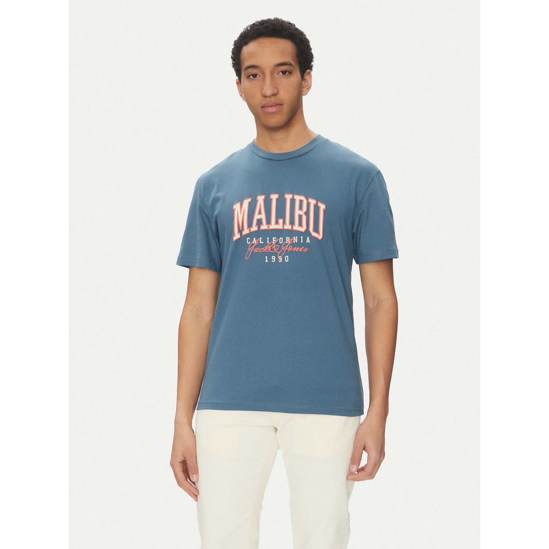 Jack & Jones Póló Detroit 12268441 Kék Relaxed Fit