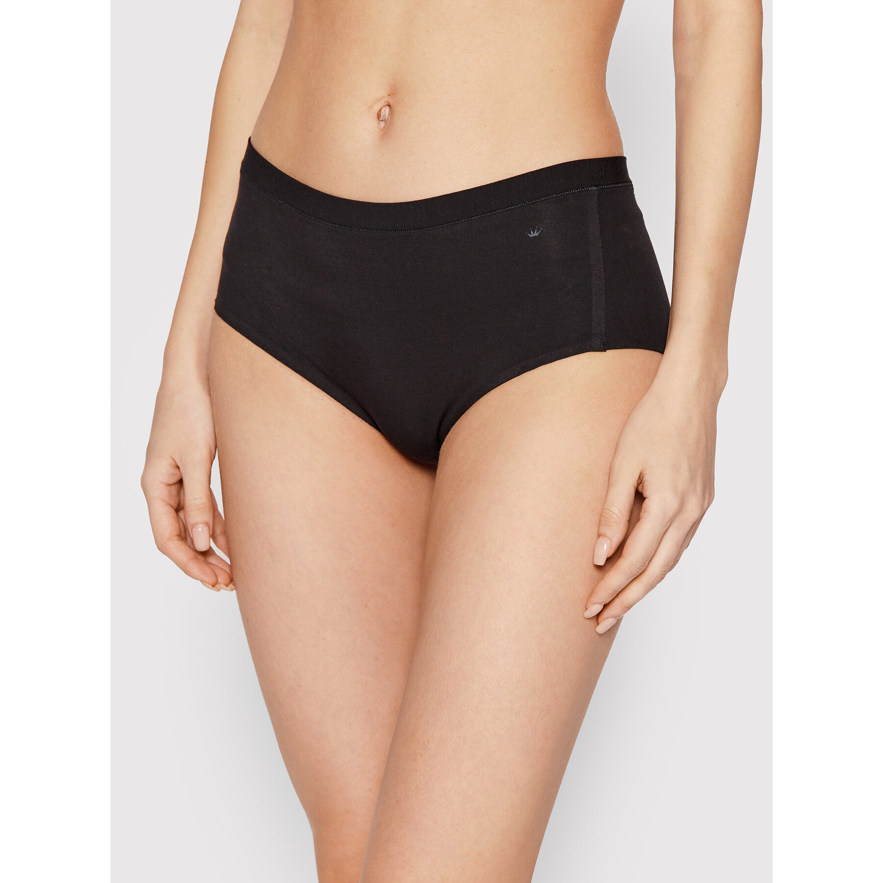 Triumph Κλασικό σλιπ ψηλόμεσο Smart Natural Maxi 10211539 Μαύρο