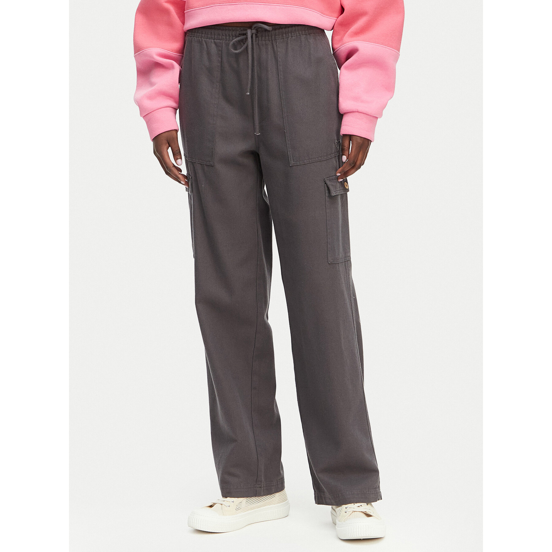 Roxy Stoffhose Precious ERJNP03584 Dunkelblau Regular Fit